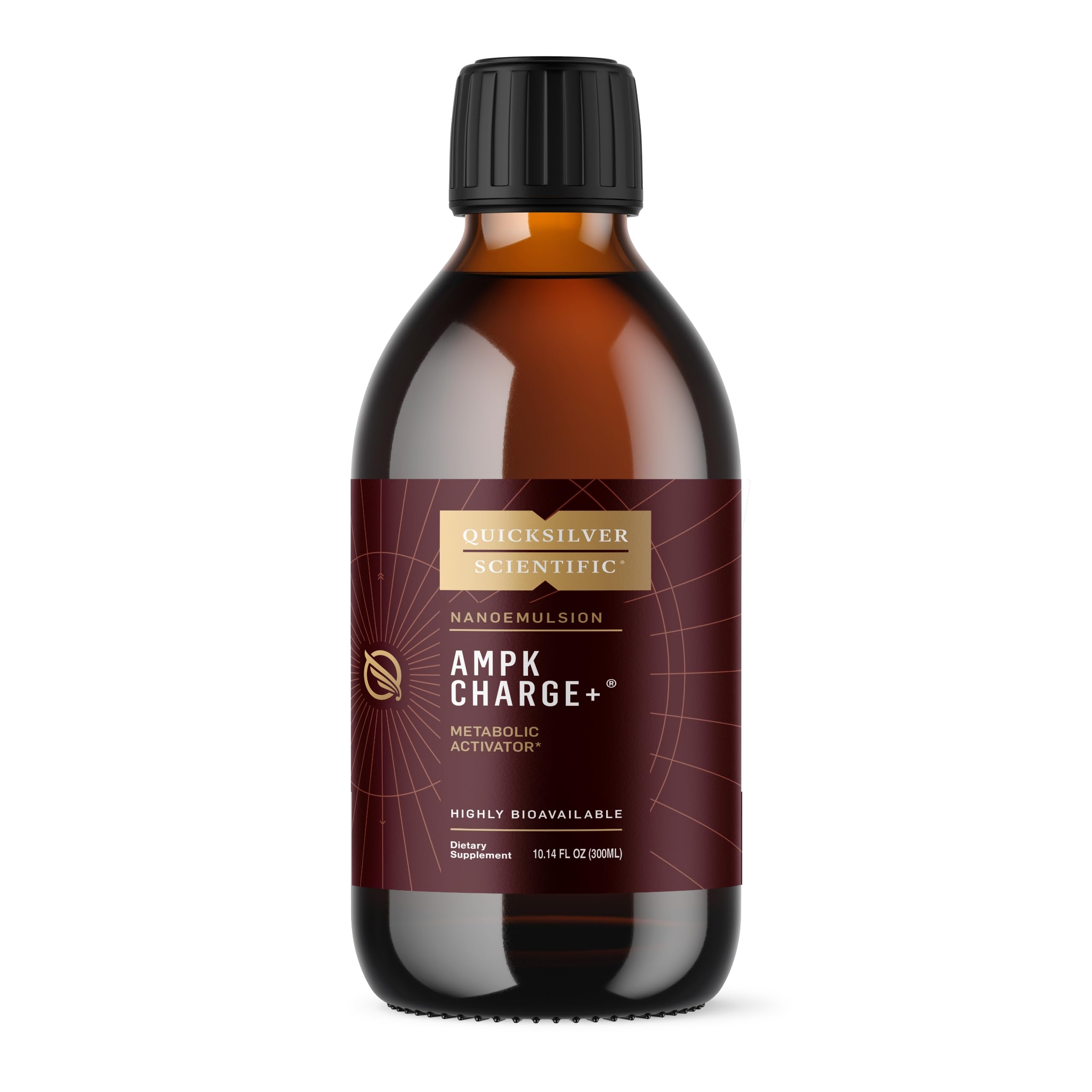 Quicksilver Scientific AMPK Charge+ - Support The Benefits of Intermittent Fasting, Carb Restrictive + Keto Protocols - Promotes Energy Production, Fat Breakdown + Healthy Aging (10.14oz / 300ml) Quicksilver Scientific buy supplements canada