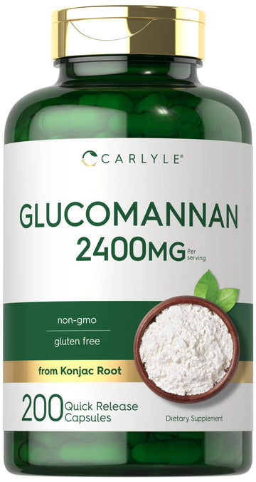 Carlyle Glucomannan Capsules | 200 Count | Soluble Fiber Pills | Non-GMO Carlyle buy supplements canada