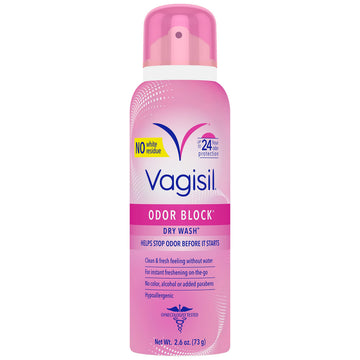 Vagisil Odor Block Dry Wash Spray for Feminine Hygiene, Gynecologist Tested, Hypoallergenic, 2.6 Ounces Vagisil buy supplements canada