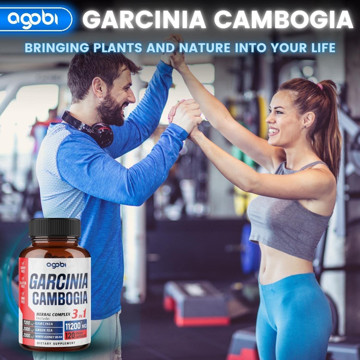 agobi 3in1 Garcinia Cambogia Extract Capsules - 11200mg Herbal Supplement for Body Health agobi buy supplements canada