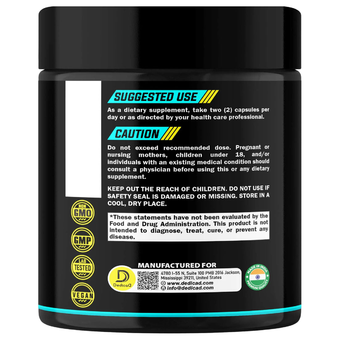 DEDICAD Pao Pereira Bark Extract and Graviola Soursop - 150 Capsules Supply DEDICAD buy supplements canada