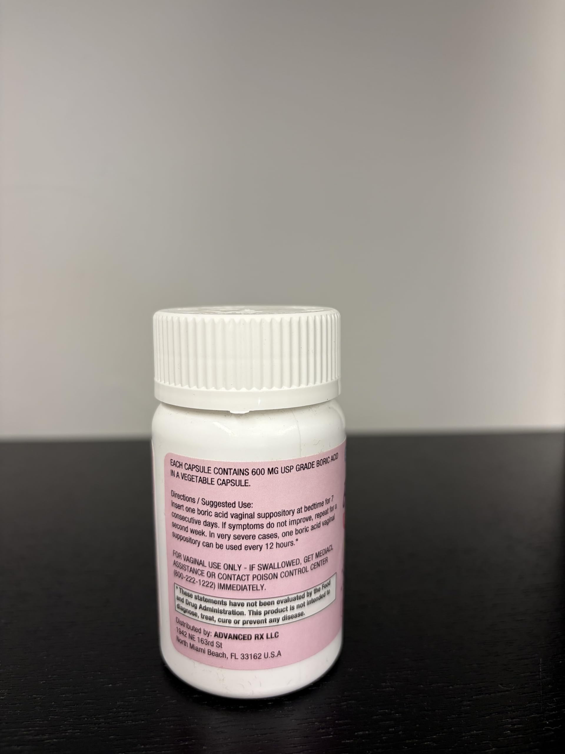 Puregen Labs Boric Acid 600 mg Vaginal Suppositories - 100% Pure | All Natural Without Dyes or Fillers | Made in USA - Supports Vaginal pH Balance and Odor Control (30 Count) P Puregen Labs buy supplements canada