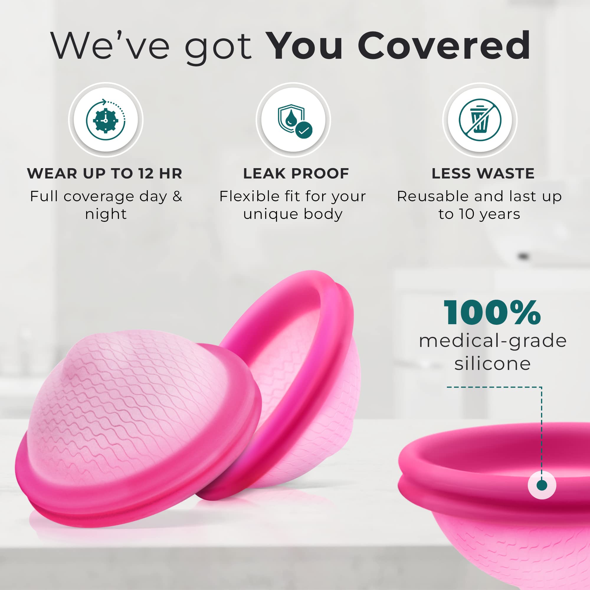 Ecoblossom Reusable Menstrual Disc - Large Menstrual Cup - Soft Period Disc for Women Designed EcoBlossom buy supplements canada