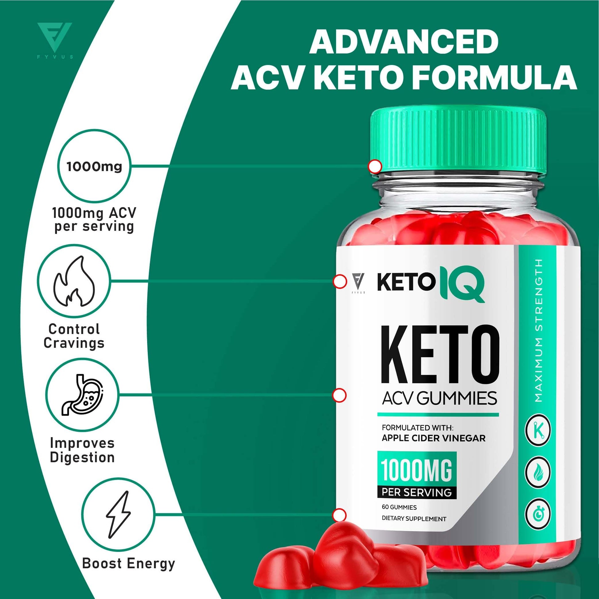 (3 Pack) Keto IQ KetoIQ Keto ACV Gummies, Keto IQ ACV Gummies Advanced Weight Loss Fyvus buy supplements canada