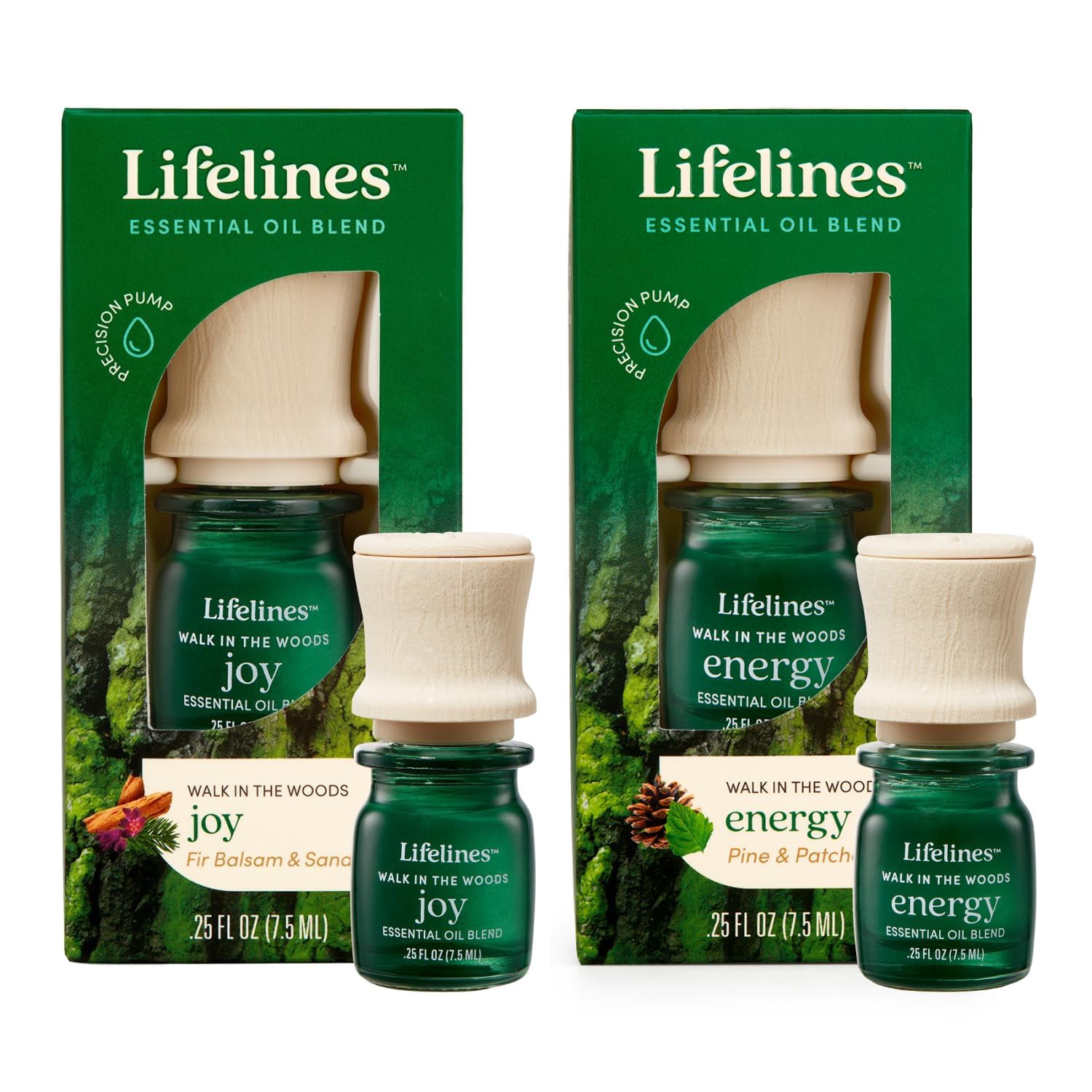 Lifelines Essential Oil Blend 2-Pack, Walk in The Woods: Energy & Joy Oils for Essential Oil Diffuser Lifelines buy supplements canada
