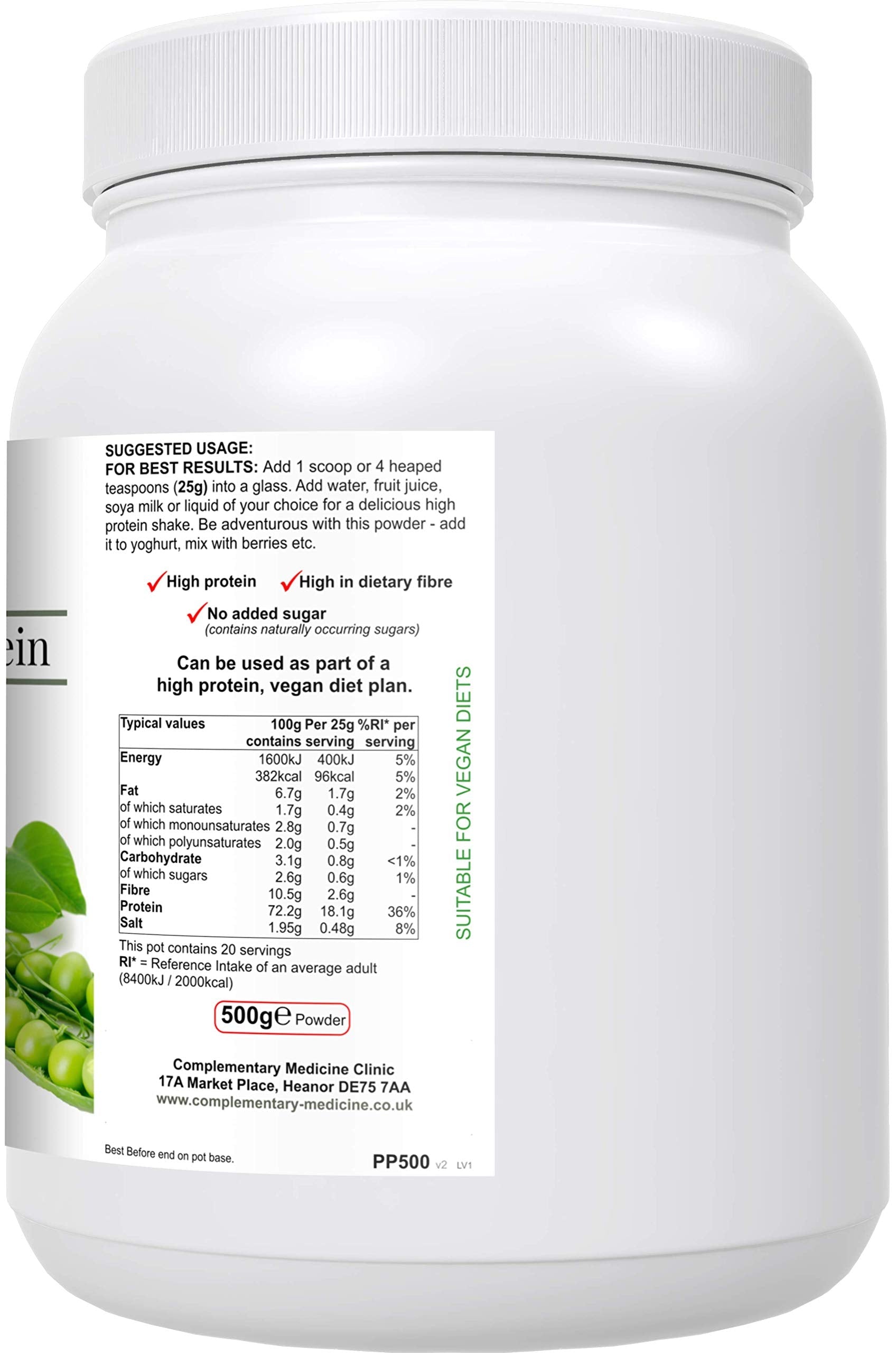 Complementary Supplements - BodyFuel Hypoallergenic Pea Protein Isolate Powder Plus Phytonutrients Complementary Supplements buy supplements canada