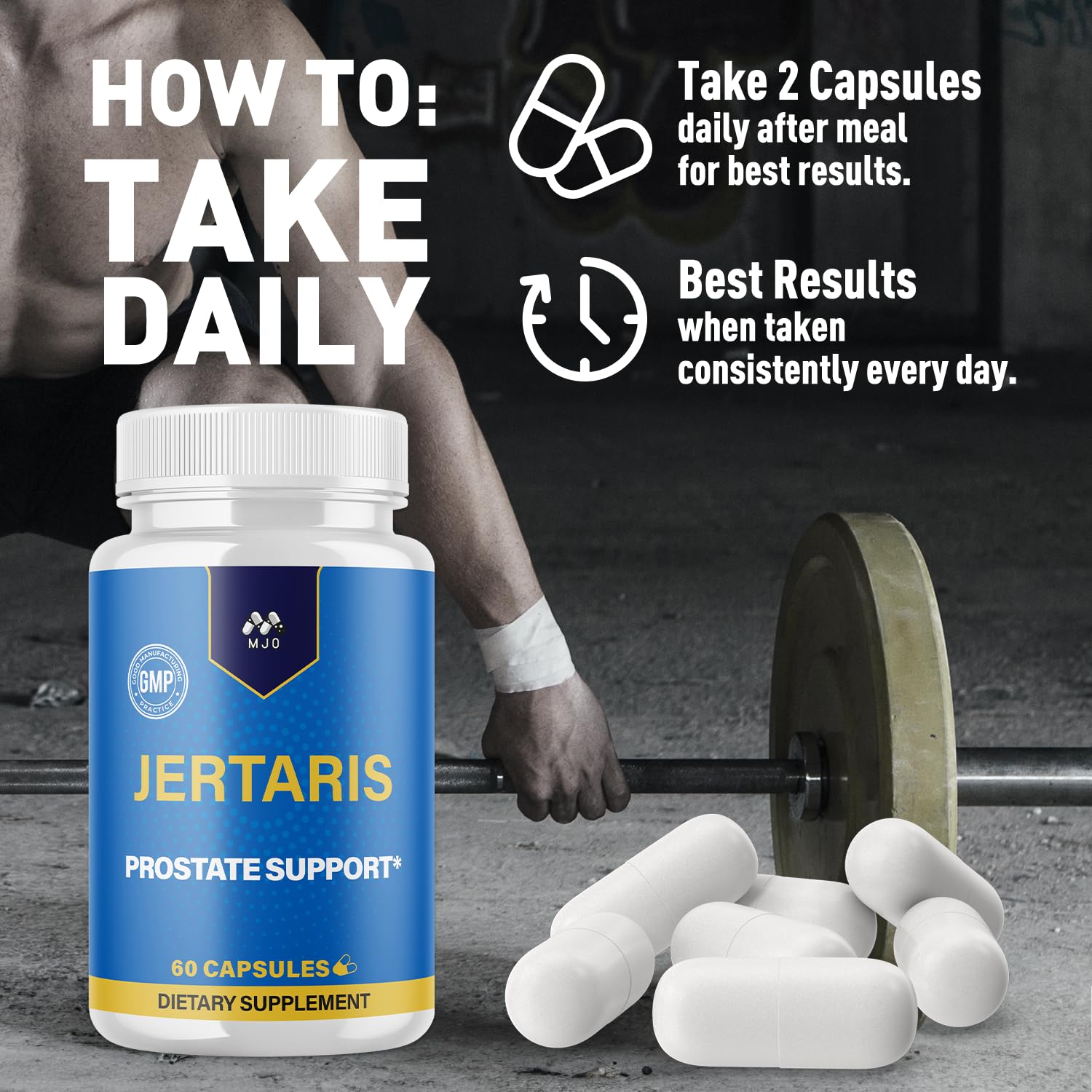 Jertaris Capsules, Official Jertaris Support Pills for men with All Natural Ingredients, Advanced Formula for Optimal Health & Wellness Support with Premium Vitamins for Active Lifestyle (60 Capsules) MJO buy supplements canada
