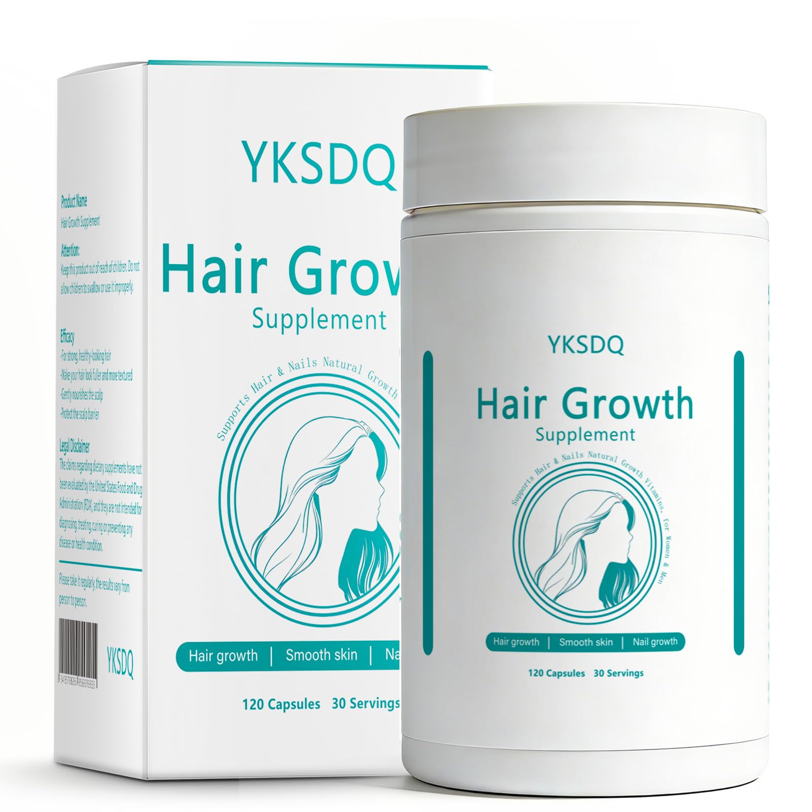 Hair Growth Biotin 10000mcg Supplement with Vitamins A C D E & Calcium - 30-in-1 Formula for Hair & Nails Support, for Women & Men, 30 Servings (1) WOJJ buy supplements canada