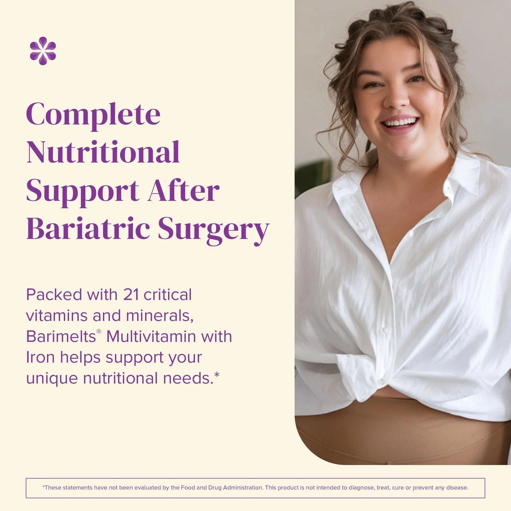 BariMelts Bariatric Multivitamin with Iron, 60 Fast-Dissolving Tablets (1-Month Supply), Sugar-Free Bariatric Vitamins for Women, Natural Fruit Flavor BariMelts buy supplements canada