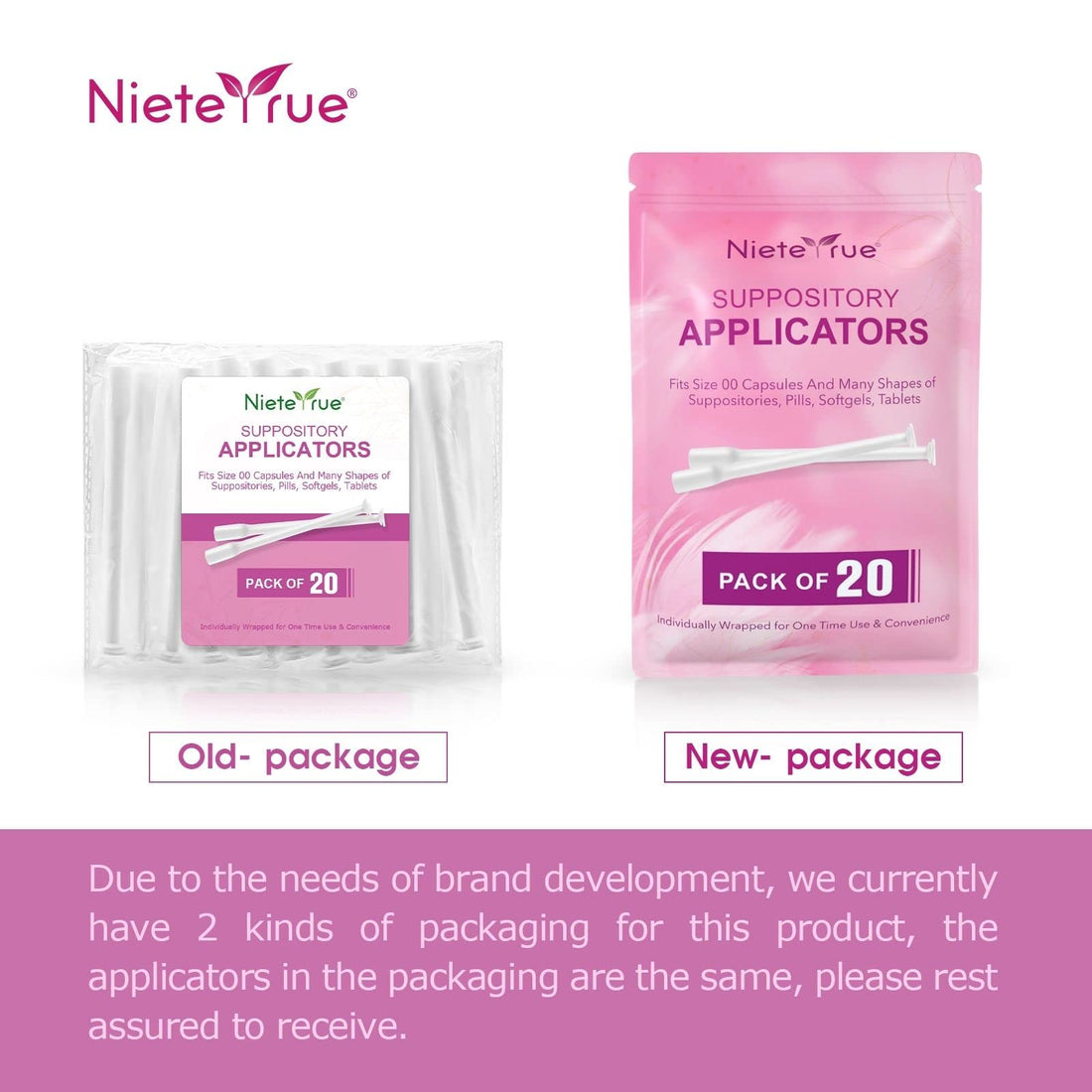 (60 Counts) Nieteyrue Suppository Applicator for Women Fit to Size 00 Cap-sules Soft Tip Auxiliary Tool Nieteyrue buy supplements canada