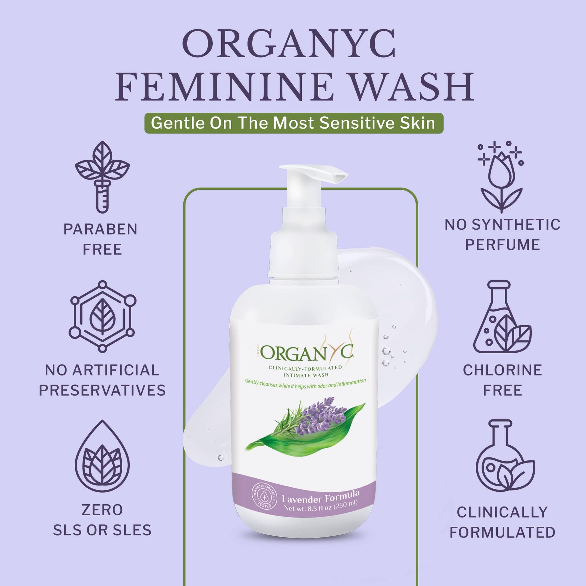 Organic Intimate Wash with Lavender Essential Oils & Flower Extracts, Gentle Cleansing Feminine Organyc buy supplements canada