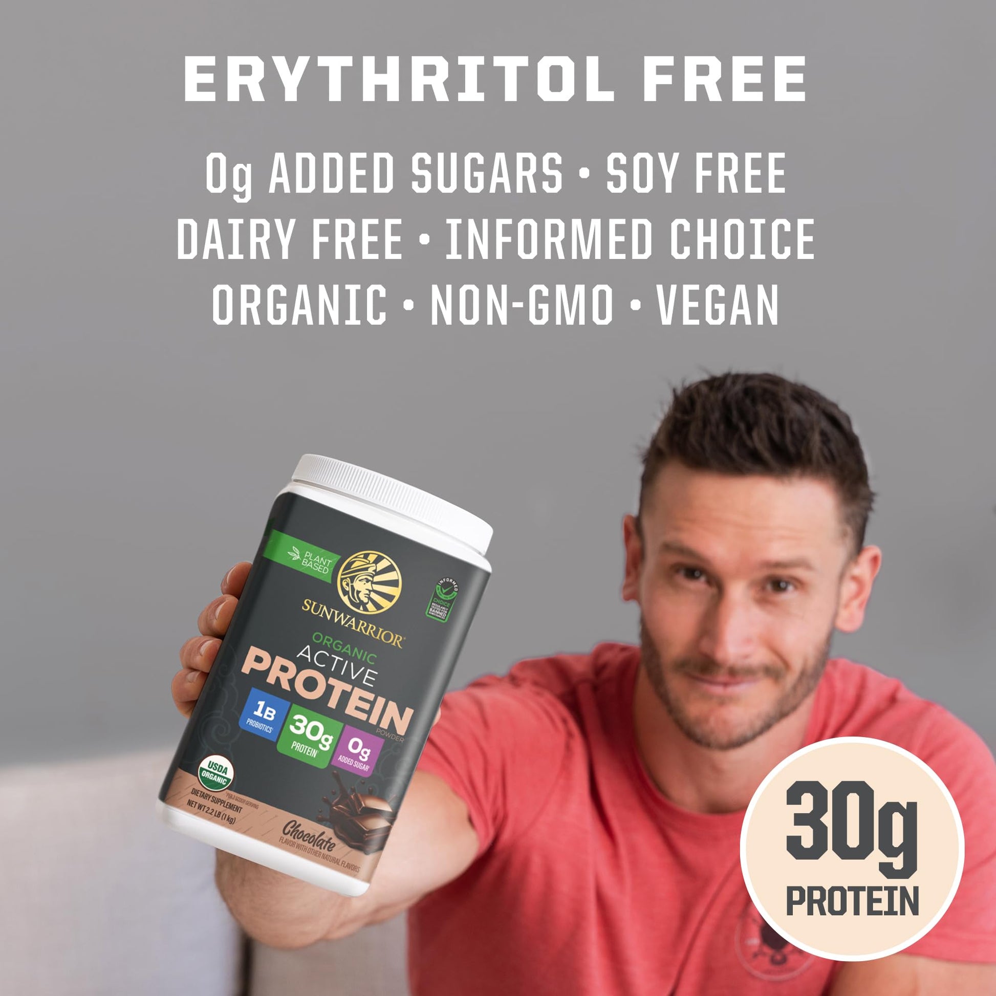 Sunwarrior Organic Plant Based Protein Powder | Vegan Organic Protein Powder with BCAA Amino Acids Plus Recovery Minerals & Botanicals | Non-GMO Soy Dairy & Gluten Free Sunwarrior buy supplements canada