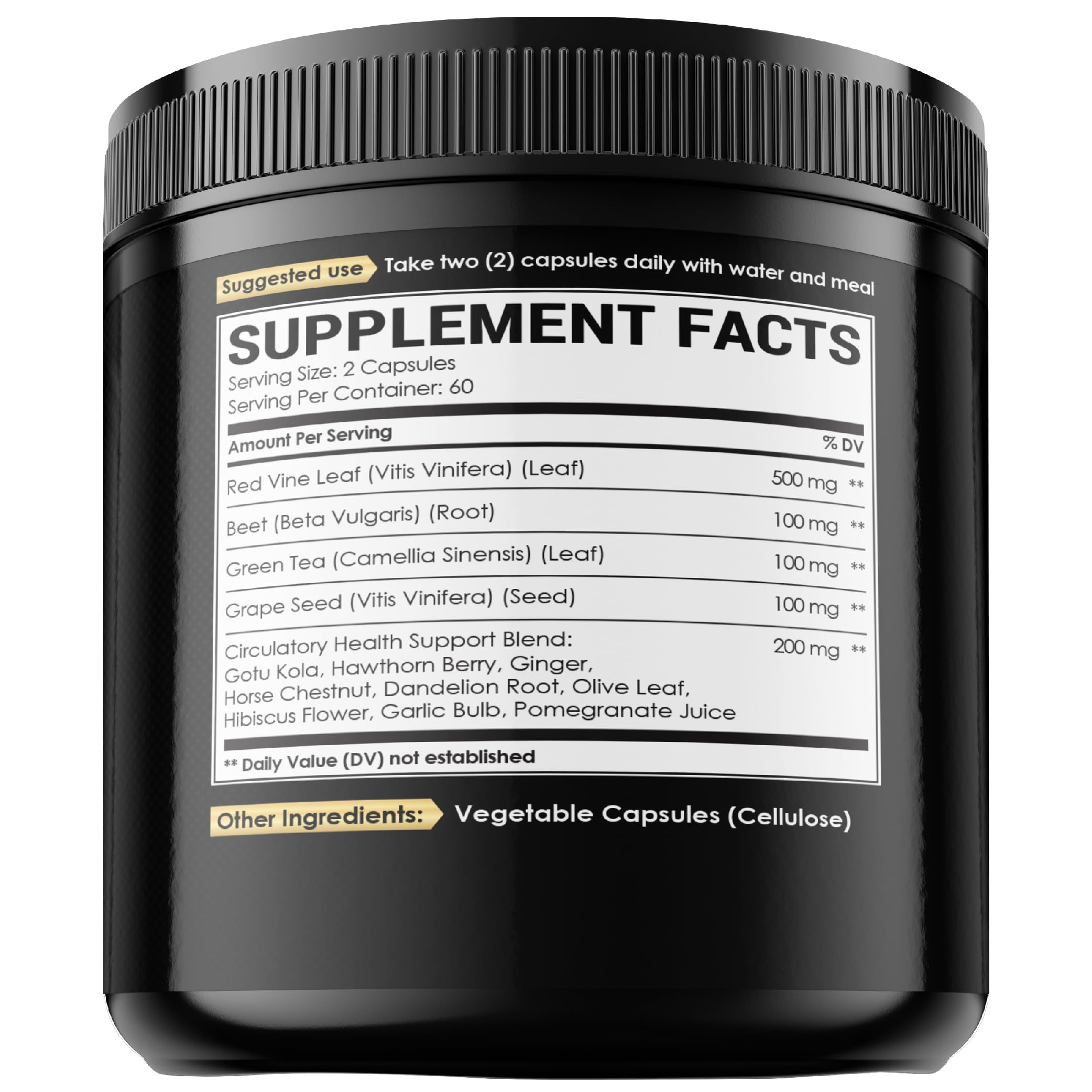 Red Vine Leaf Extract 15000mg Beet Root 3000mg Organic Green Tea 3000mg Supplement & More - Support Heart Health, Strength, Immune System & Body Management - 120 Vegan Capsules for 2-Month Supply NUQIIT buy supplements canada