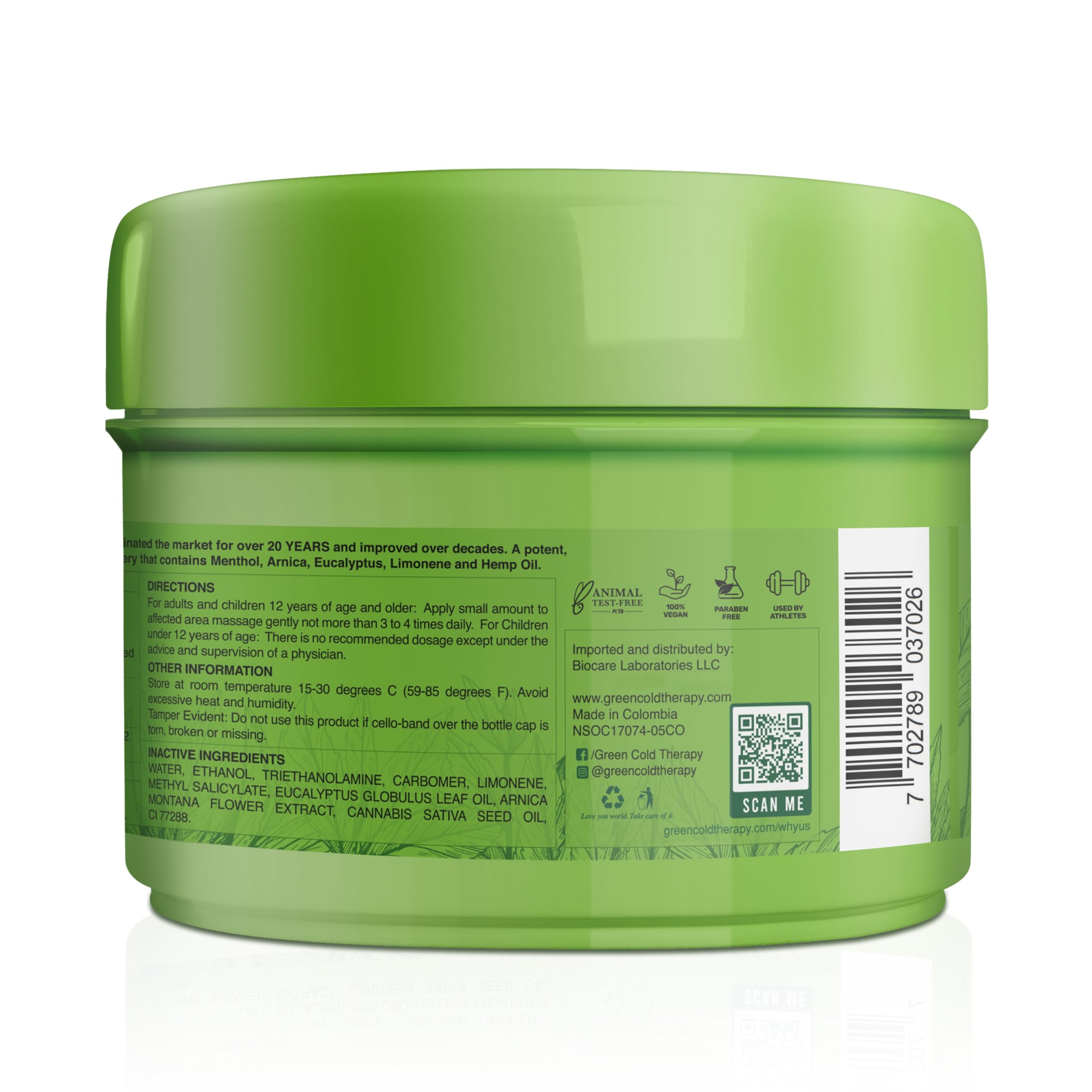 Ross D'Elen Green Menthol Gel - 2Pack Large Size (2) ROSS D'ELEN buy supplements canada