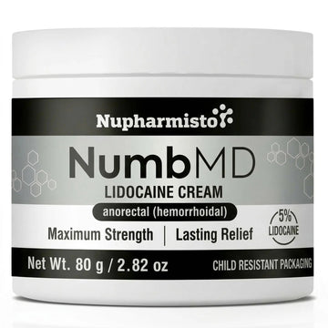 Nupharmisto Numbing Cream Maximum Strength : Long Lasting Numbing Cream with 5X Numbing - Emu Oil and Arnica 80 g / 2.82 oz Nupharmisto buy supplements canada