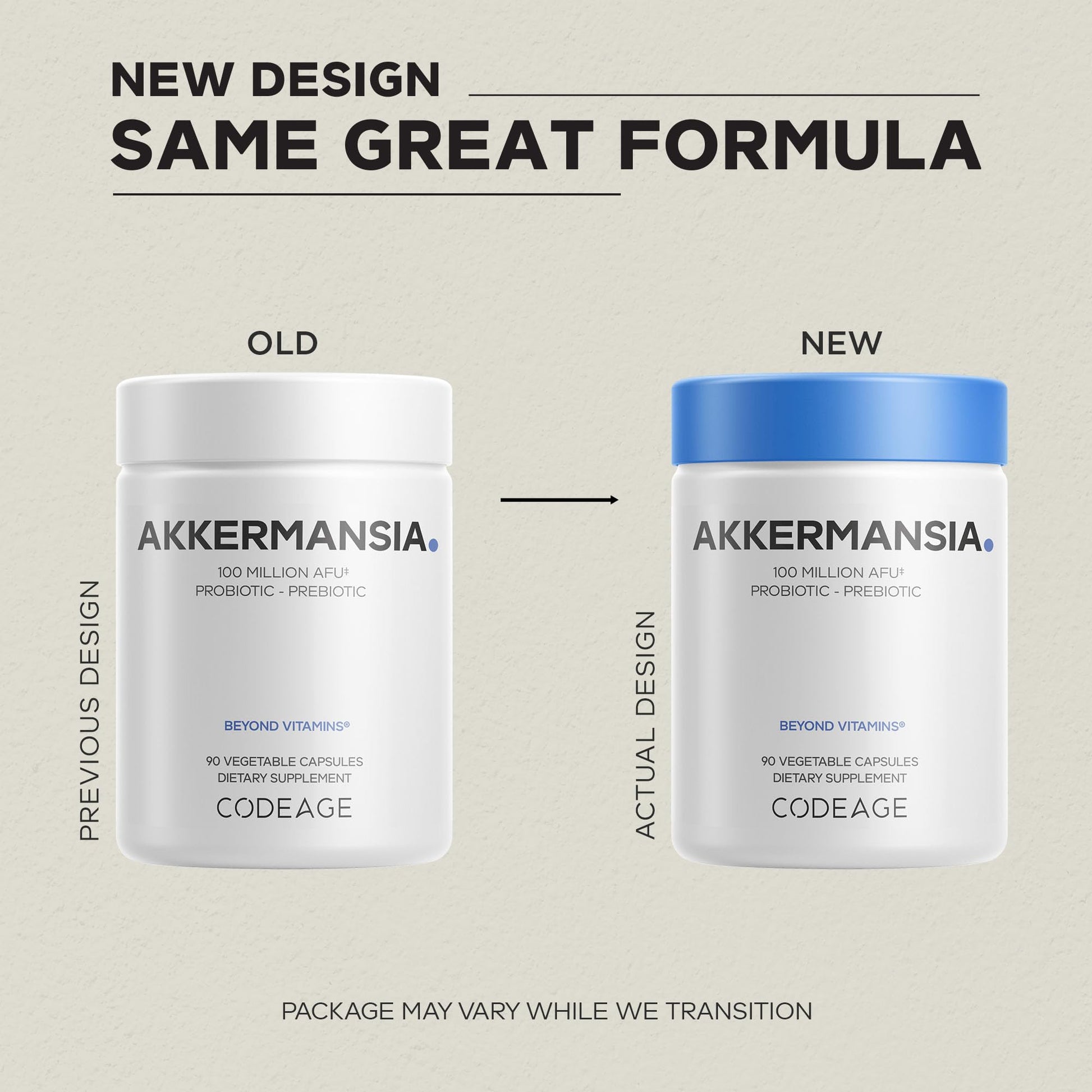 Codeage Akkermansia Muciniphila Probiotic Supplement - 3-Month Supply of Akkermansia & Chicory Inulin - Daily Synbiotic Probiotic Chicory Root - 100 Million AFUs - Gluten-Free - 90 Capsules Codeage buy supplements canada