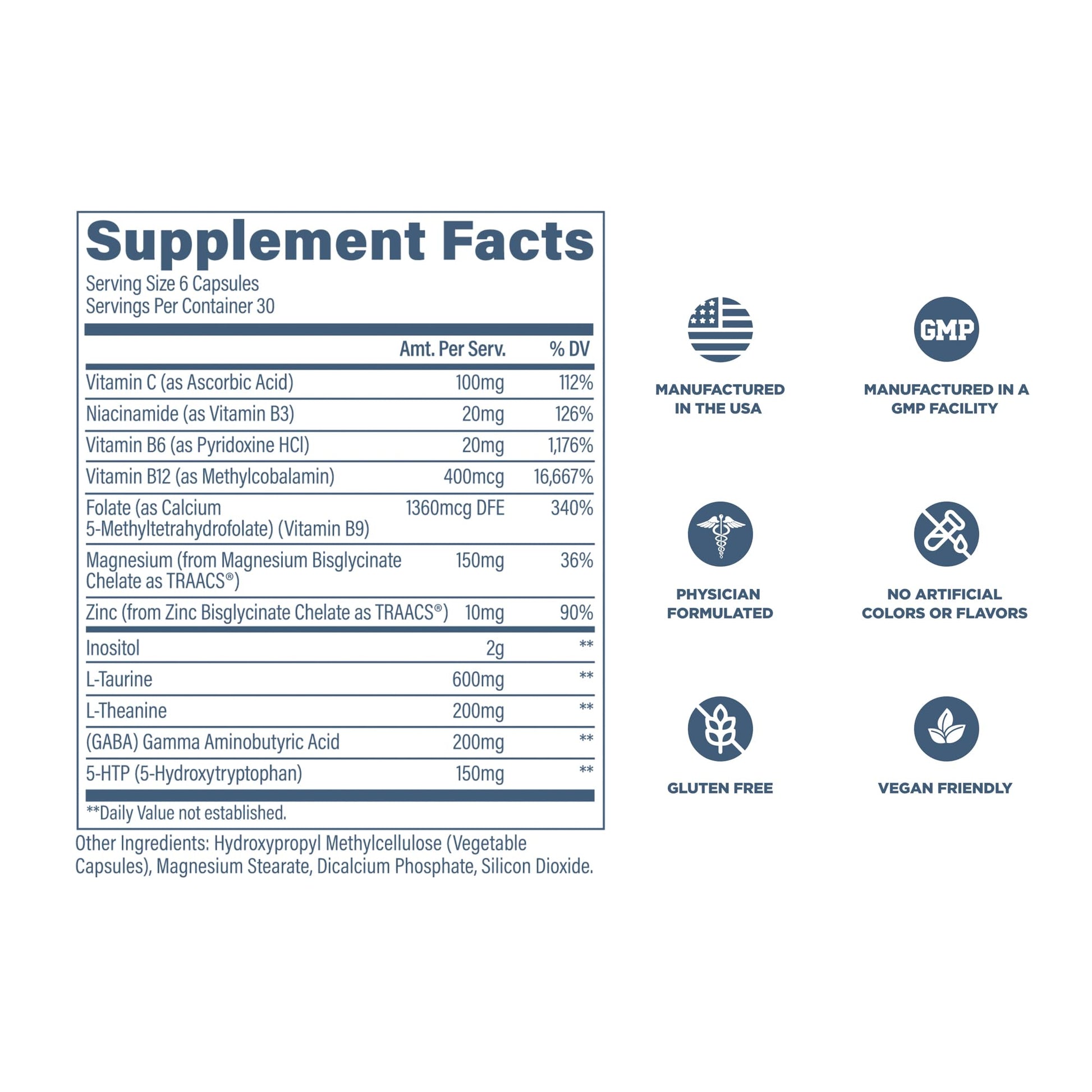 Revive MD Calm, Emotional Well-Being Support Supplement - Stress Management for Men & Women - Mood Enhancement Supplement Promotes Relaxation with L-Theanine, GABA & 5-HTP (180 Capsules, 30 Servings) Revive buy supplements canada