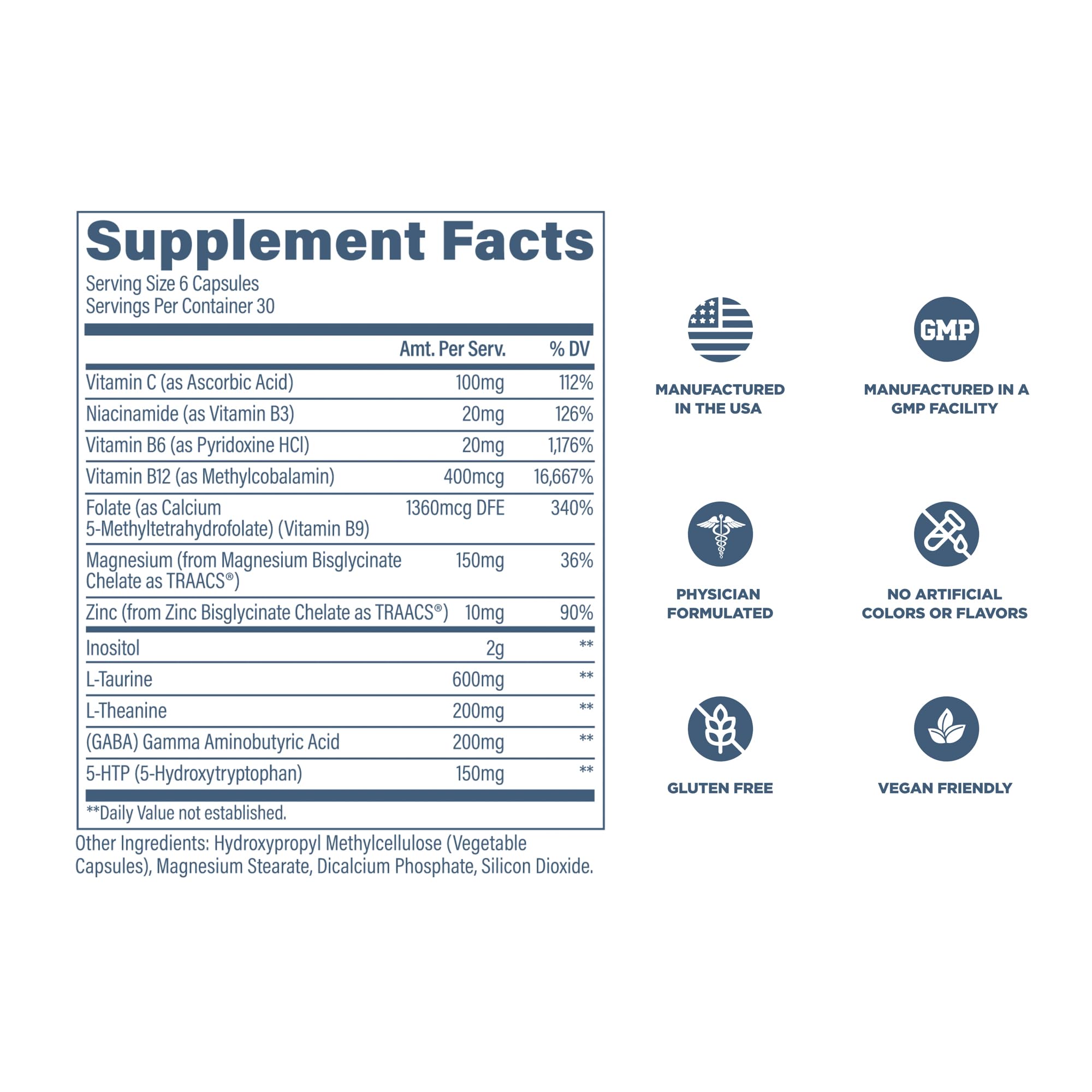 Revive MD Calm, Emotional Well-Being Support Supplement - Stress Management for Men & Women - Mood Enhancement Supplement Promotes Relaxation with L-Theanine, GABA & 5-HTP (180 Capsules, 30 Servings) Revive buy supplements canada