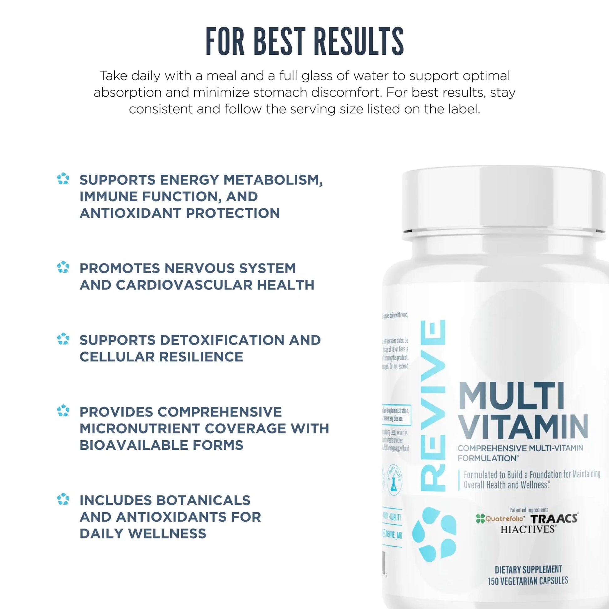 Revive MD Multi-Vitamin Supplement for Men & Women – Daily Multivitamin Supports Energy, Immunity & Overall Health with Essential Vitamins Revive buy supplements canada