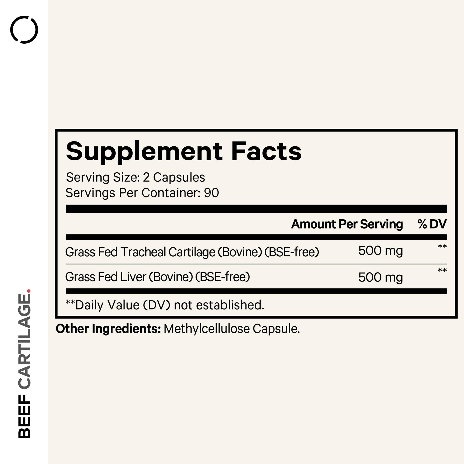 Codeage Grass Fed Beef Cartilage Supplement - Freeze Dried, Non-Defatted, Desiccated Beef Tracheal Bovine Cartilage & Liver Pills – Pasture Raised Argentina Beef Vitamins - Non-GMO -180 Capsules Codeage buy supplements canada