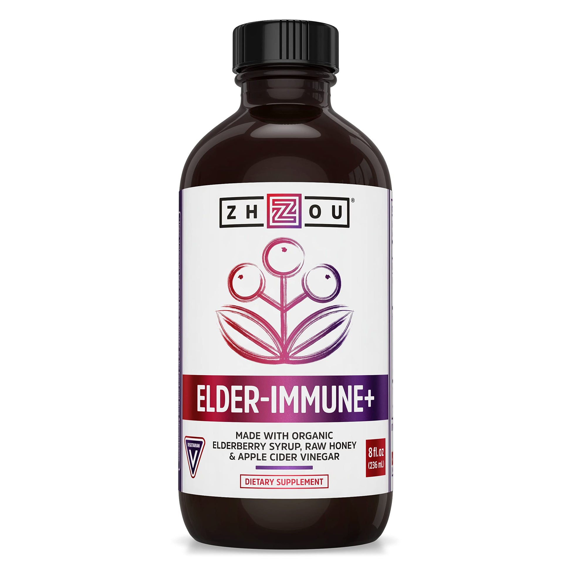 Zhou Nutrition Elderberry Syrup, Immune System Booster with Organic Elderberry Syrup Zhou Nutrition buy supplements canada