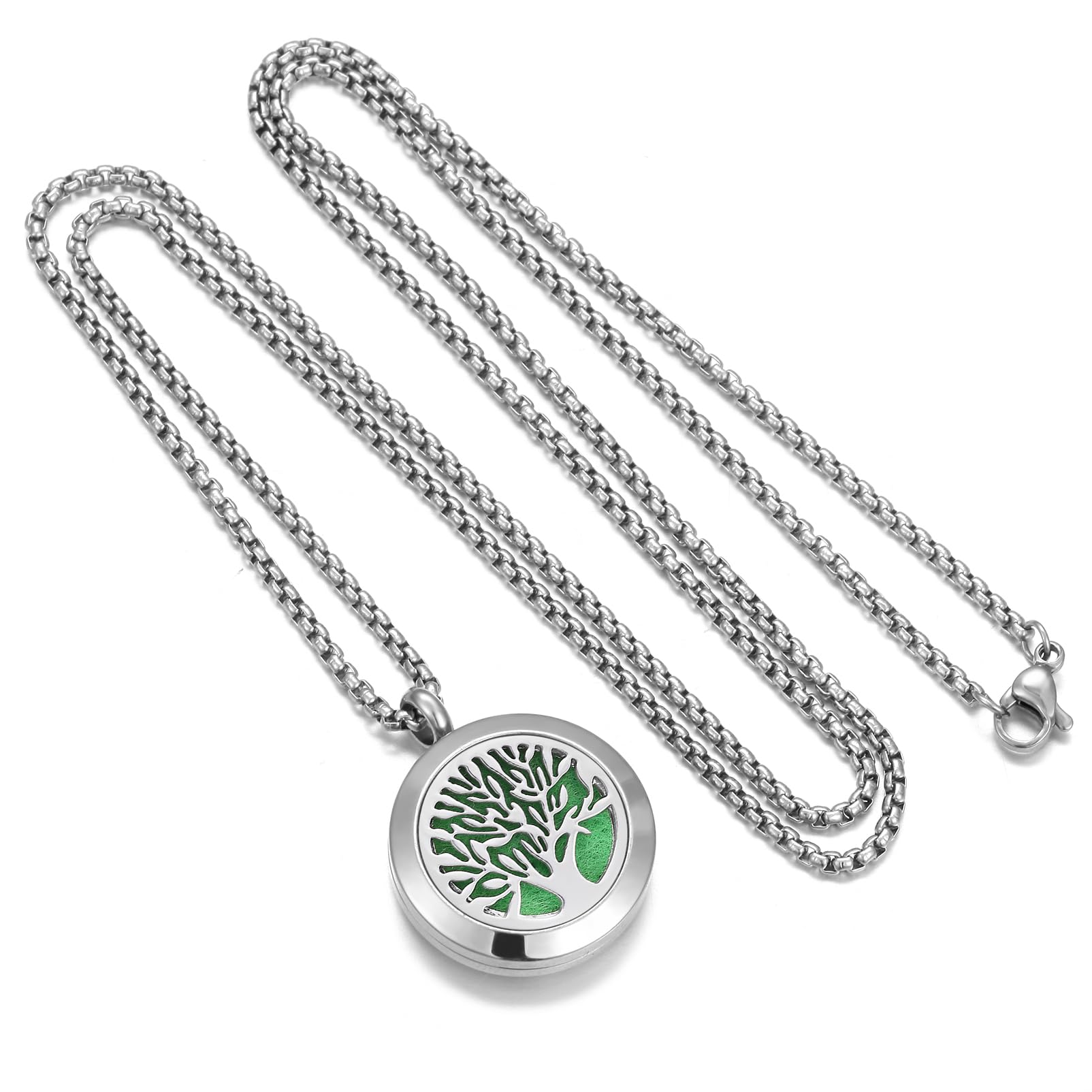 Aromatherapy Essential Oil Diffuser Necklace Tree of Life Cloud Design Stainless Steel Locket JEAN SMILE buy supplements canada