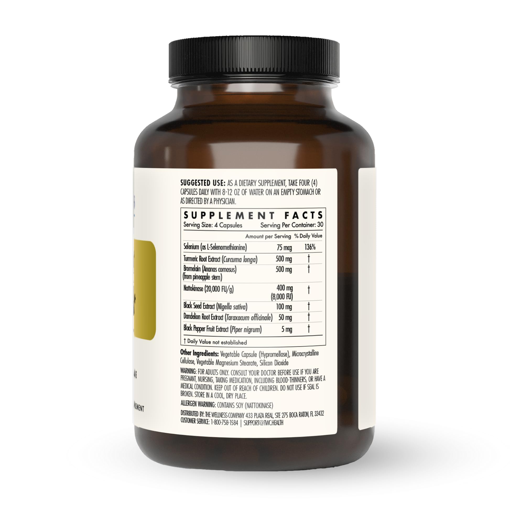 The Wellness Company Ultimate Spike Detox – Dr. McCullough Designed - 3-in-1 Nattokinase, Turmeric, & Bromelain Extra Strength The Wellness Company buy supplements canada