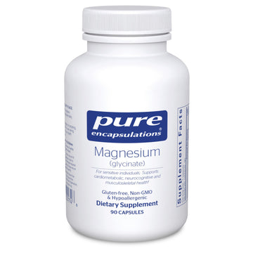 Pure Encapsulations Magnesium (Glycinate) - Supplement to Support Stress Relief, Sleep, Heart Health, Nerves, Muscles, and Metabolism* - with Magnesium Glycinate - 90 Capsules Pure Encapsulations buy supplements canada