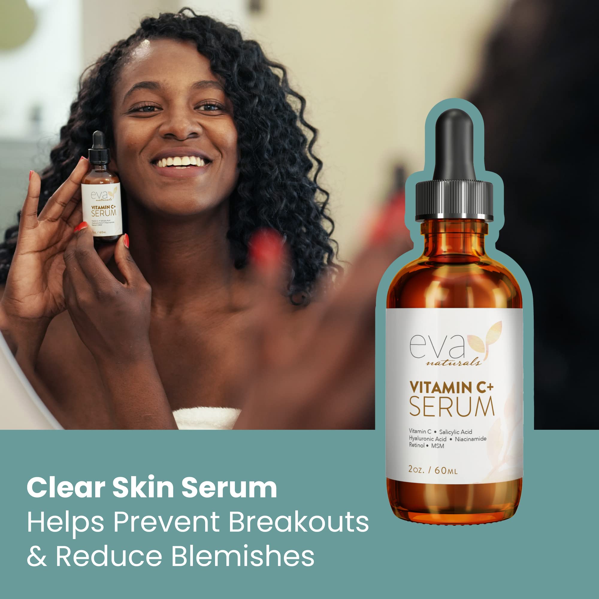 Vitamin C Serum for Face - Vitamin C Facial Serums with Hyaluronic Acid, Retinol Eva Naturals buy supplements canada