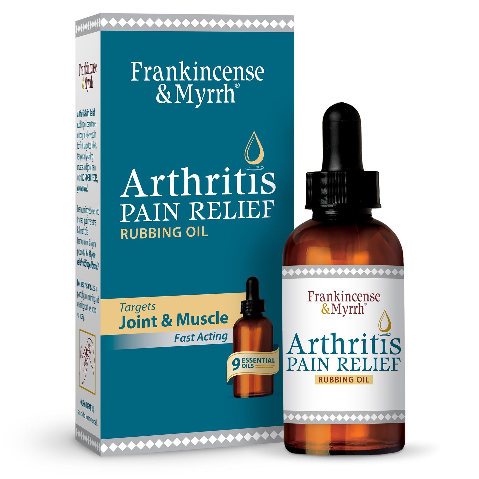 Frankincense & Myrrh Arthritis Pain Relief Rubbing Oil – Arthritis Pain Reliever with Frankincense Essential Oil for Sciatica, Lower Back, Neck, Hands, Knees, Joints and Shoulders, 2 fl.oz. - 1 Pack FRANKINCENSE & MYRRH buy supplements canada