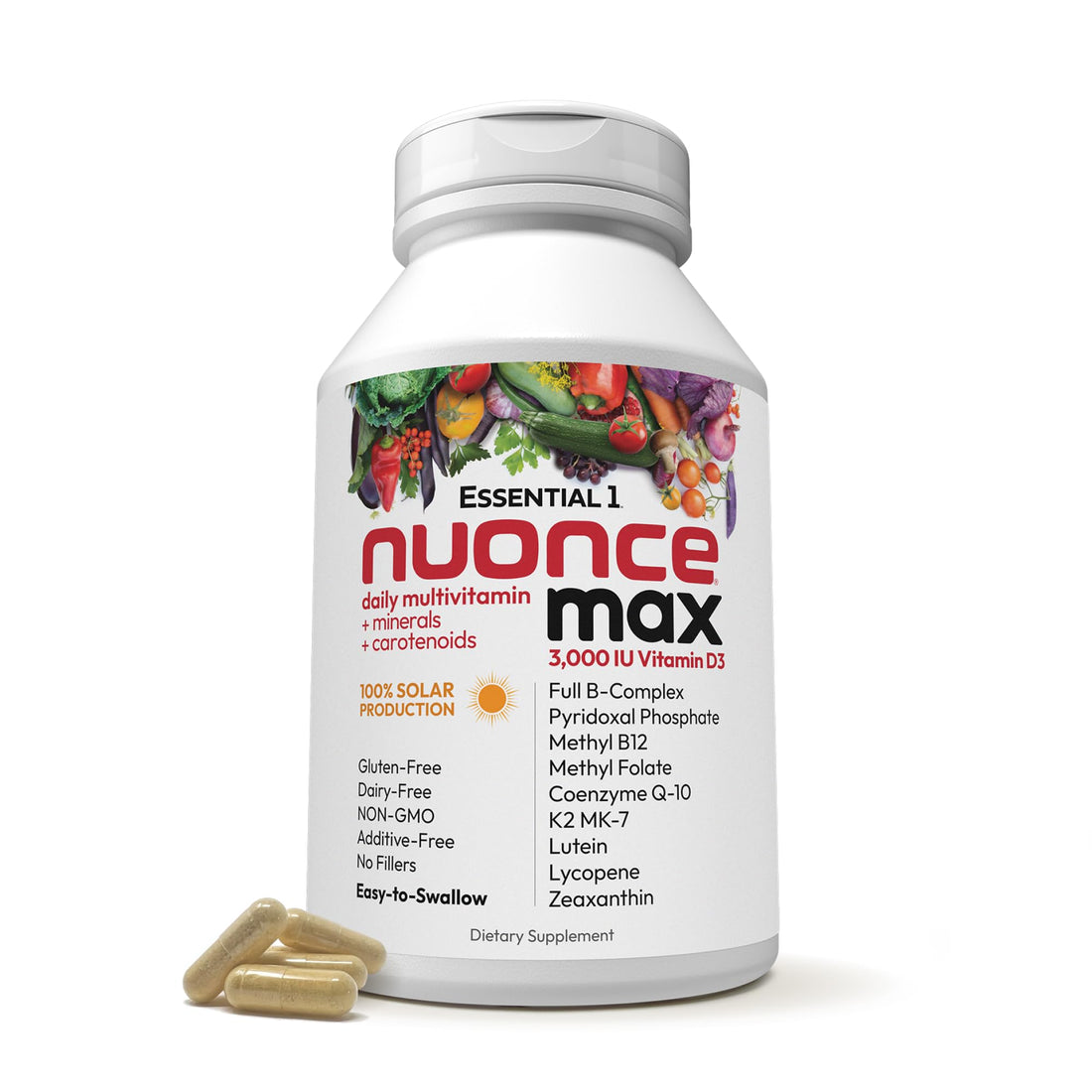 ANDREW LESSMAN Essential-1 nuonce max Multivitamin 3000 IU Vitamin D3 360 Small Capsules. 100 mcg Methyl B12 ANDREW LESSMAN buy supplements canada