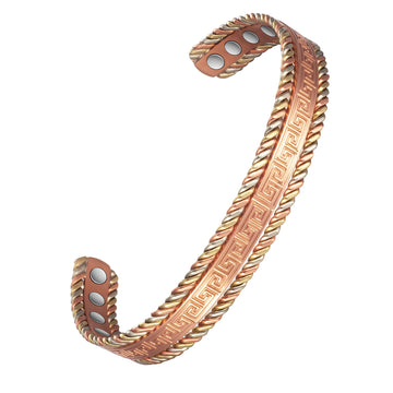 EnerCoppeX Copper Magnetic Bracelet for Women, 99.99% Pure Copper Cuff with 3500 Gauss Magnets (A) EnerCoppeX buy supplements canada