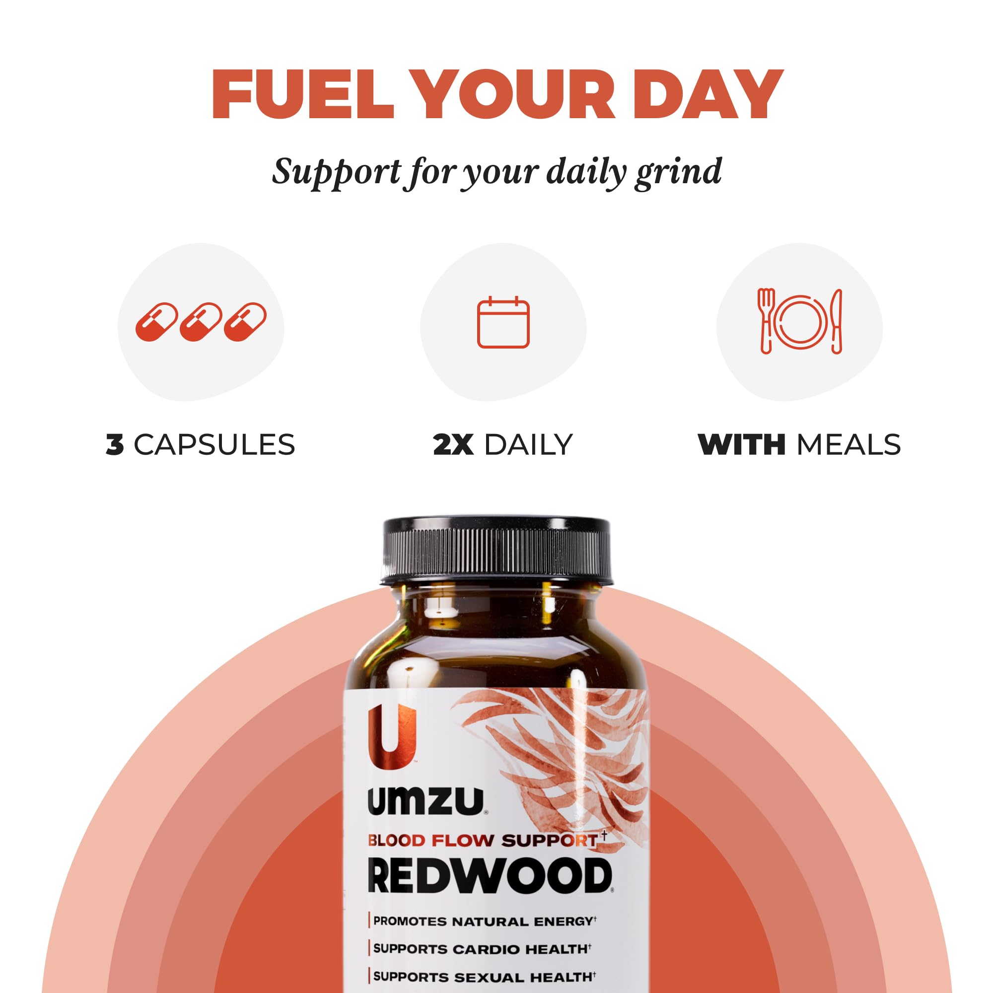 UMZU Redwood Nitric Oxide Booster, (30 Day Supply) – Vitamin C, Garlic & Horse Chestnut – Healthy Circulation & Endurance – Daily Cardiovascular Support Nitric Oxide UMZU buy supplements canada