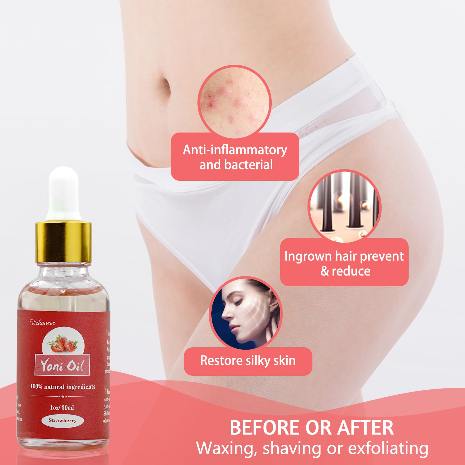 3 Pack Feminine Wash Yoni Bar Yoni Oil Set for Women, Yoni Wash for Balance Vagina PH Wetness tovaginsh buy supplements canada