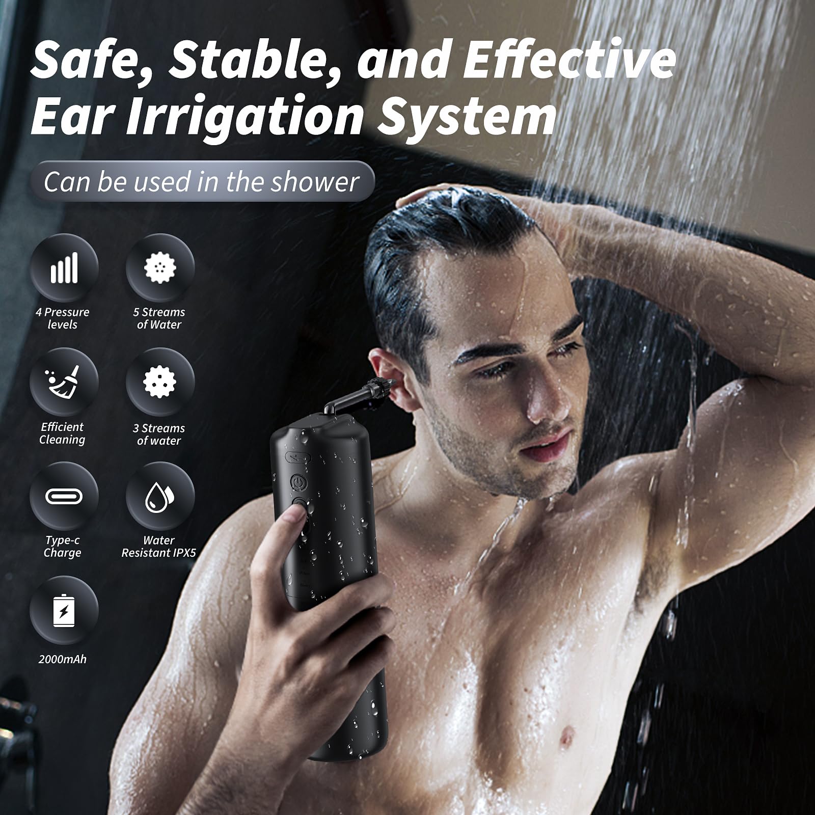 Ear Wax Removal - Electric Ear Irrigation Flushing System - Water Powered Ear Lebbtl buy supplements canada