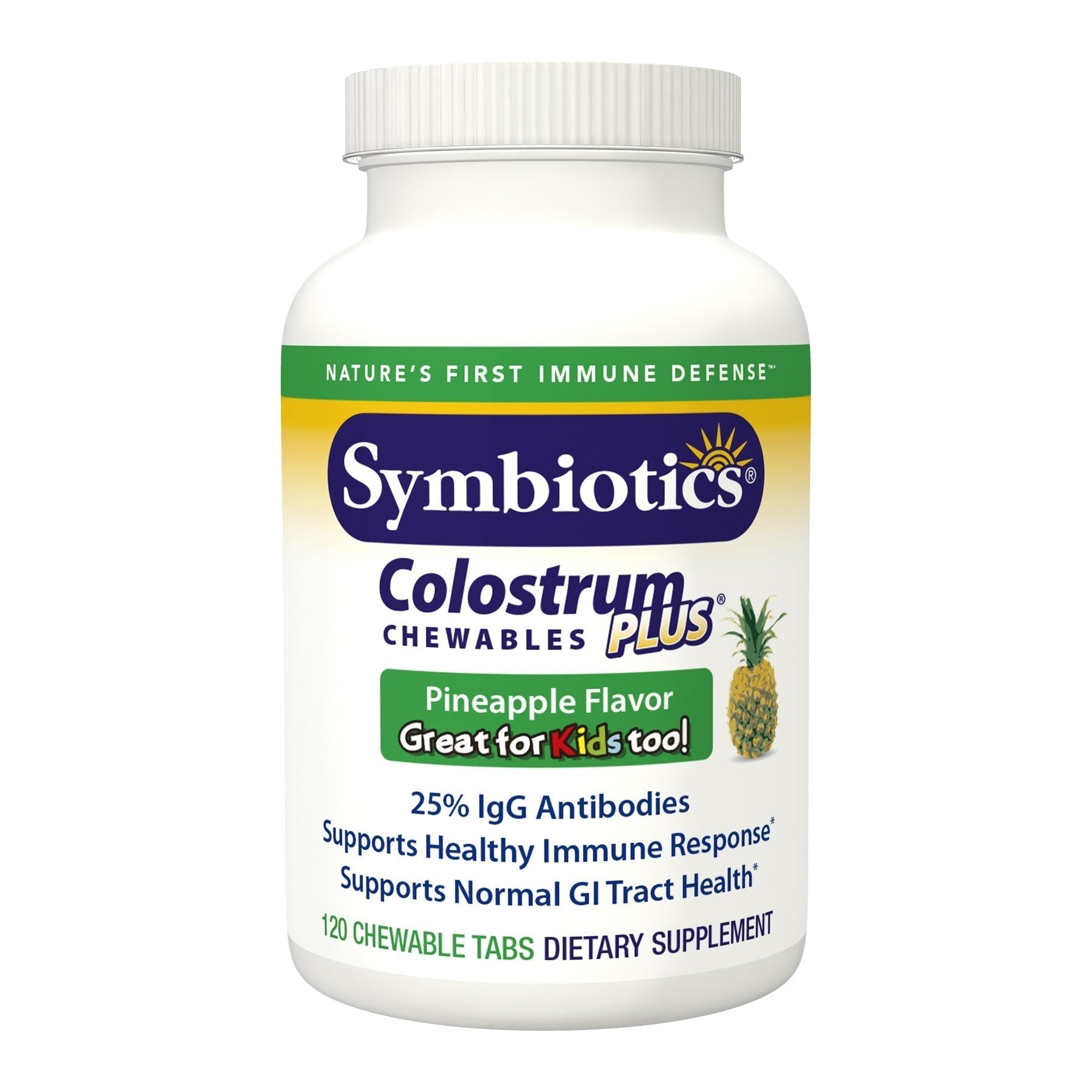 Symbiotics Immunity Support Colostrum Plus Chewables (Pineapple) Symbiotics buy supplements canada
