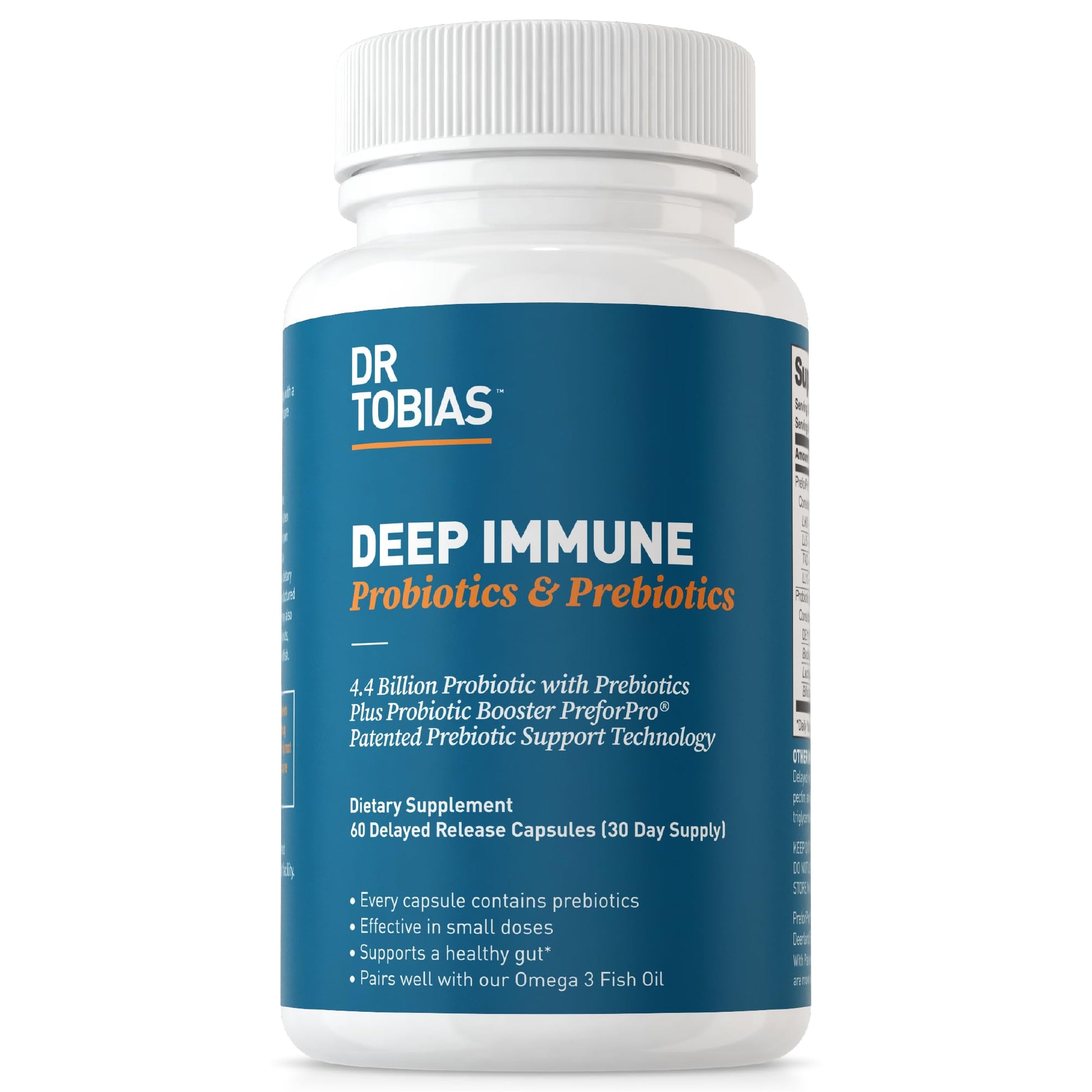 Dr. Tobias Deep Immune Probiotics & Prebiotics, 4.4 Billion CFU Probiotics for Women Dr. Tobias buy supplements canada