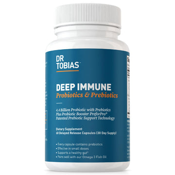 Dr. Tobias Deep Immune Probiotics & Prebiotics, 4.4 Billion CFU Probiotics for Women Dr. Tobias buy supplements canada