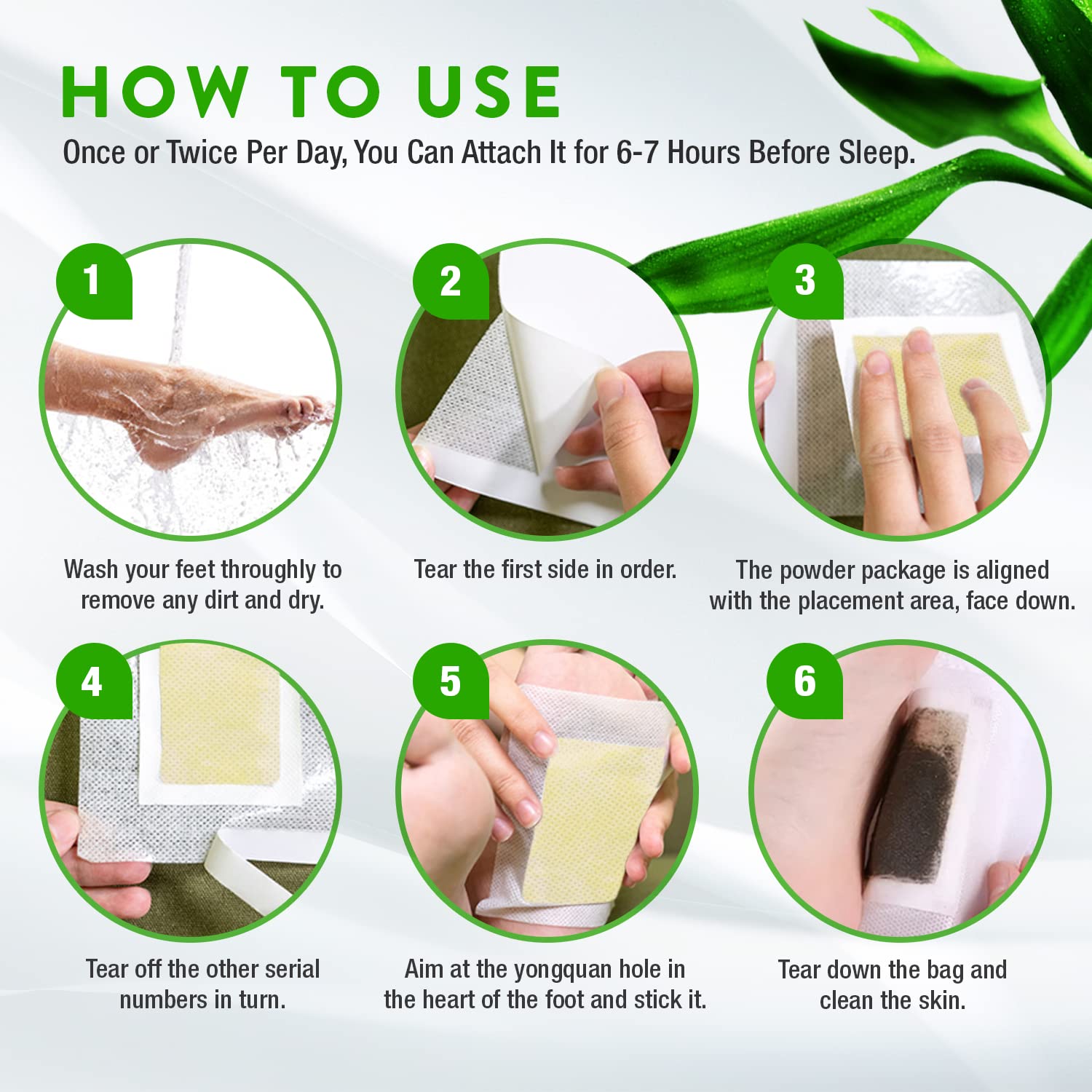 Foot Paches, Premium Deep Cleansing Foot Pads, Bamboo Foot Paches Rantherm buy supplements canada