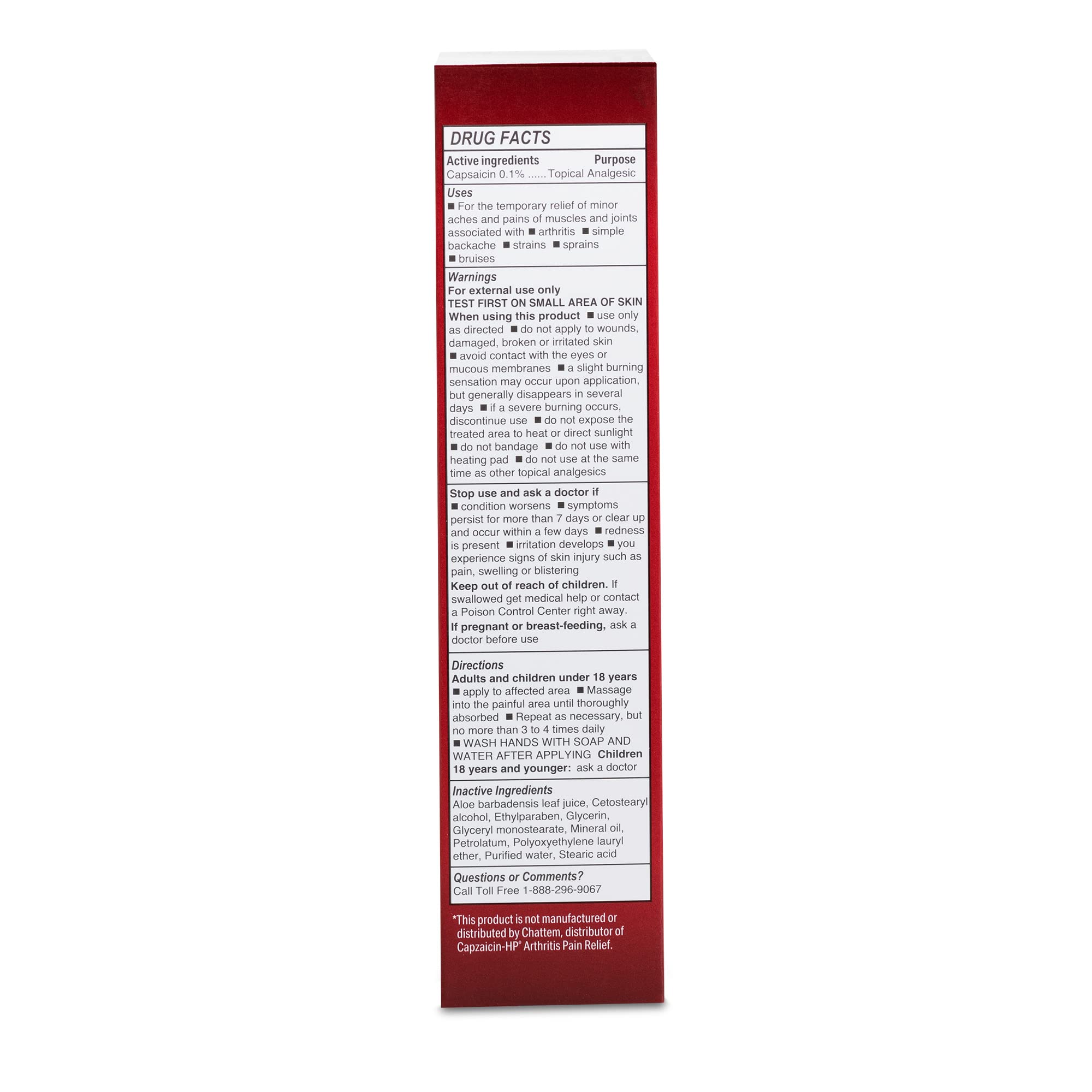 Globe (3 Pack) Capsaicin 0.1% High Potency Pain Relief Cream, Unscented (2 oz) Deep Penetrating Relief from: Arthritis, Muscle, Joint and Back Pain Globe buy supplements canada