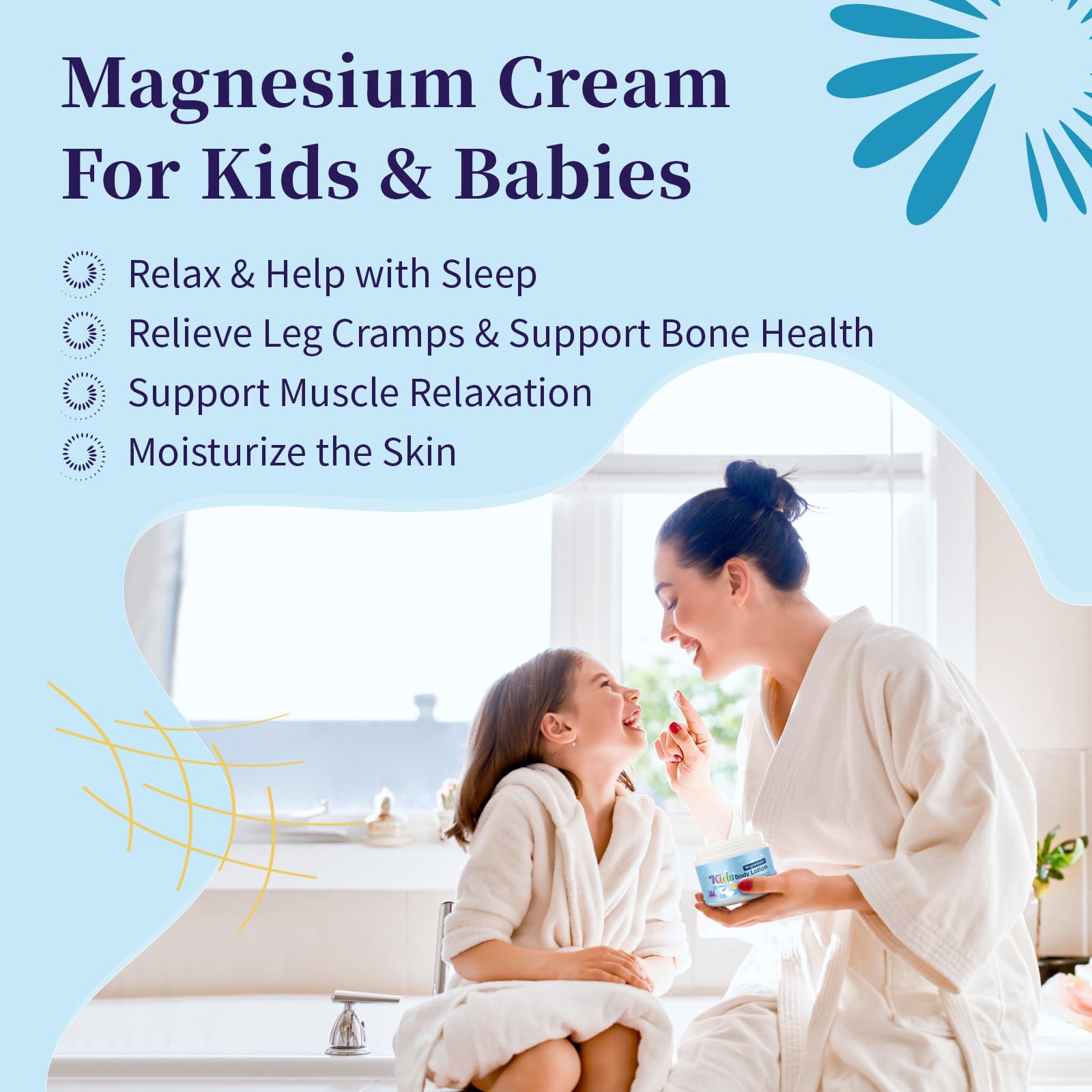 RodPere Magnesium Lotion for Kids & Babies, Bedtime Magnesium Cream for Sleep, Leg Cramps, Lavender Calming Magnesium Oil Lotion for Bone & Muscle Relaxation, Apply to Feet, Legs, Body, 4 OZ. RodPere buy supplements canada