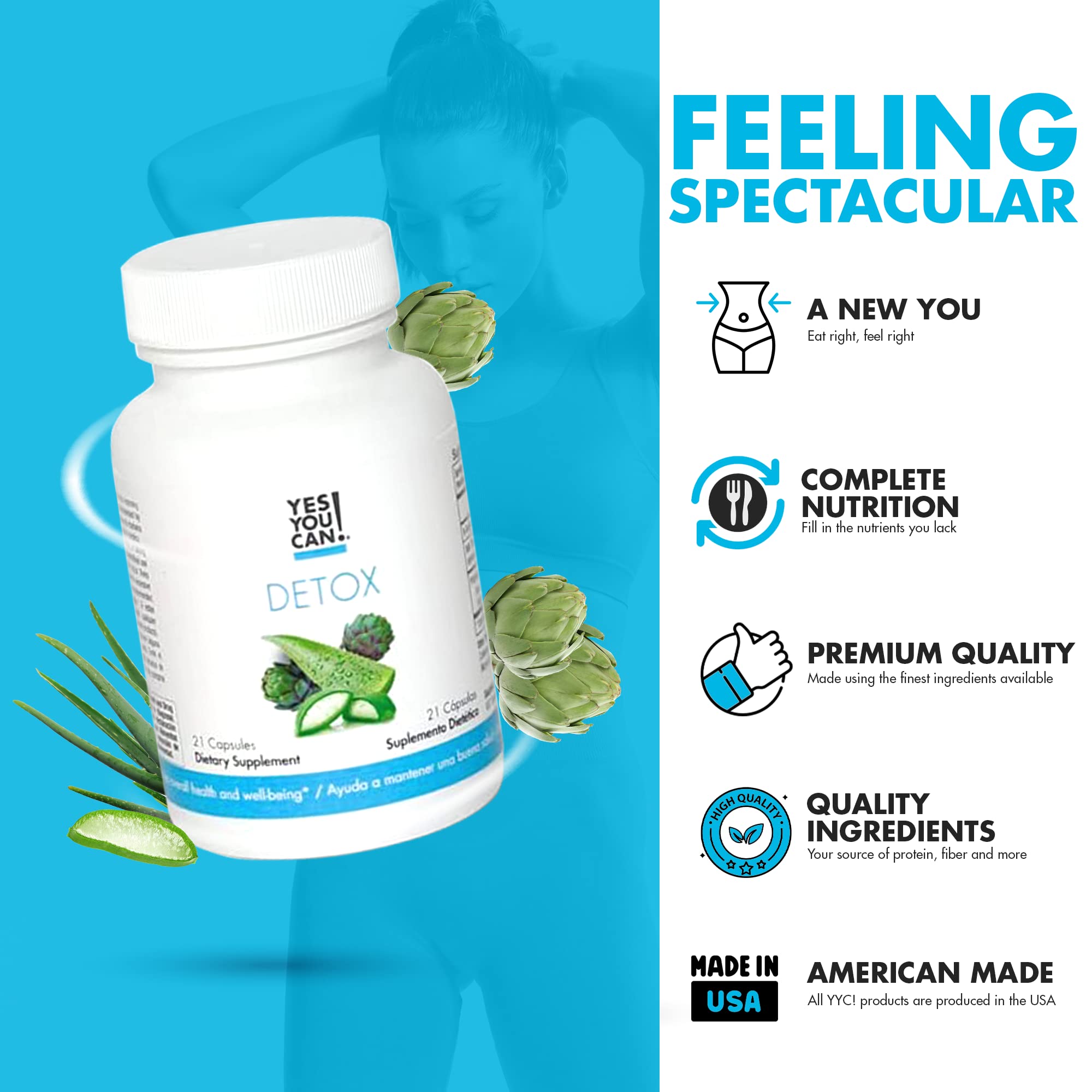 Yes You Can! Natural Detox Cleanse - Daily Cleanse Supplement for Men & Women Yes You Can! buy supplements canada