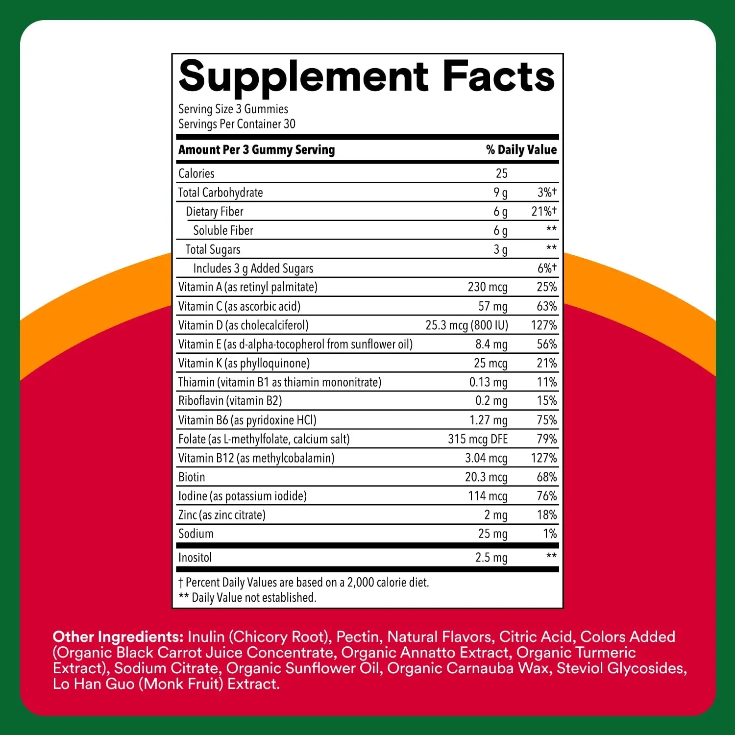 SmartyPants Fiber Supplement & Multivitamin for Men & Women - Improved Formula: Prebiotic Fiber Gummies with Omega 3 (DHA/EPA), Vitamin D3, C, Vitamin B12, B6, A, K & Zinc, 90 Count (30 Day Supply) SmartyPants buy supplements canada