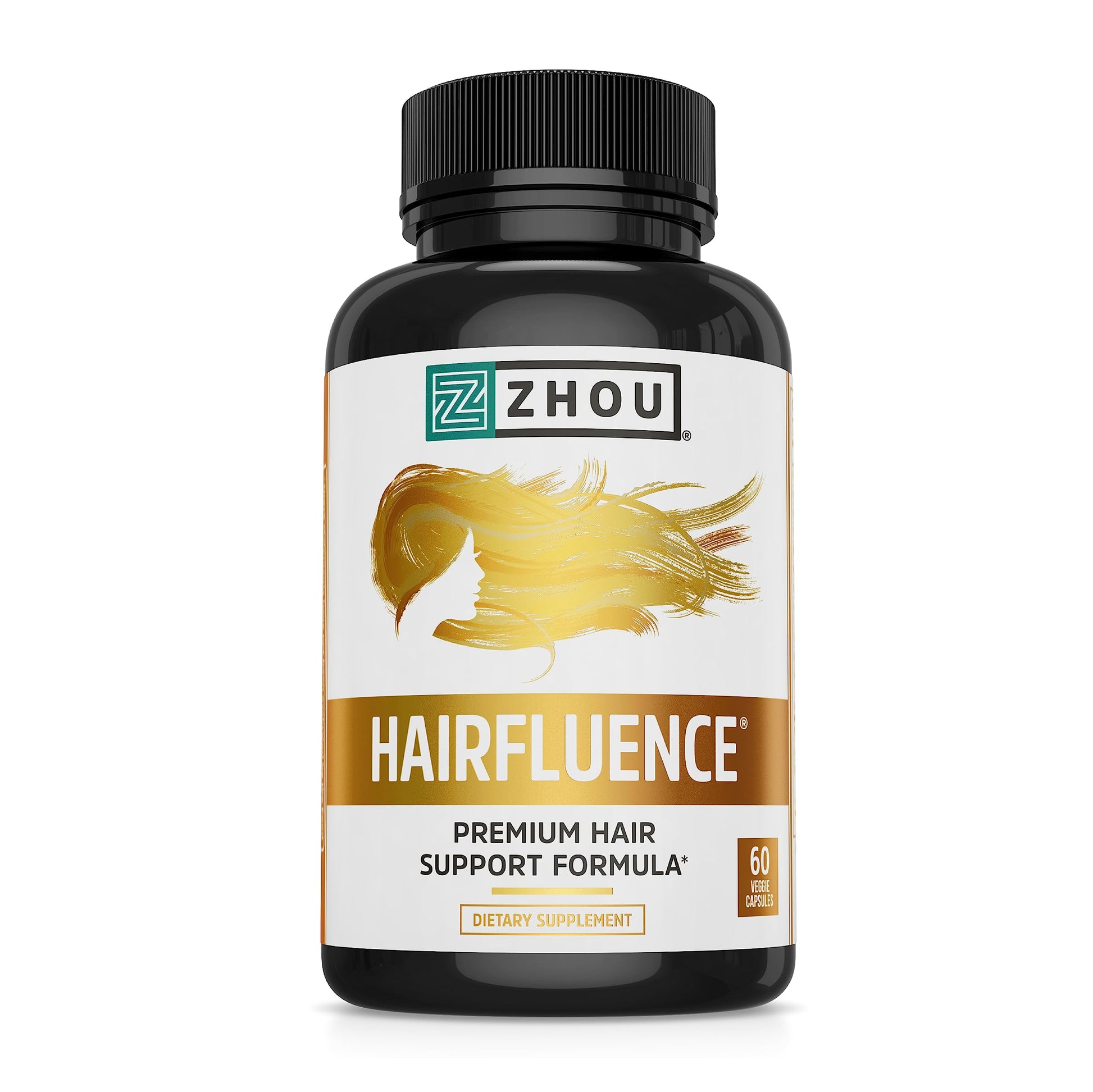 Zhou Hairfluence, Hair Growth Supplement with Biotin 5000mcg, Collagen, Keratin, Zhou Nutrition buy supplements canada
