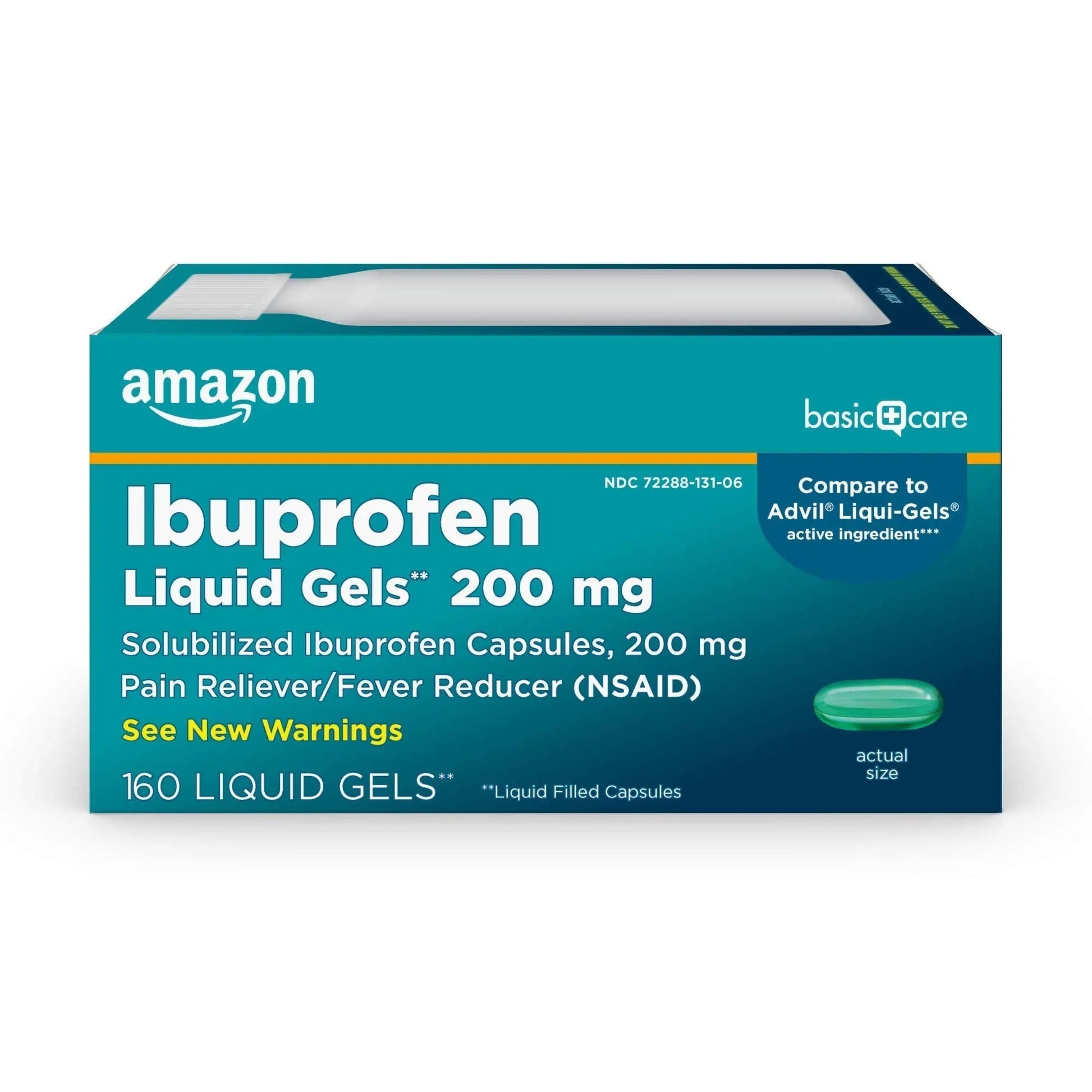 Basic Care Ibuprofen Liquid Gels, 160 Count Amazon Basic Care buy supplements canada