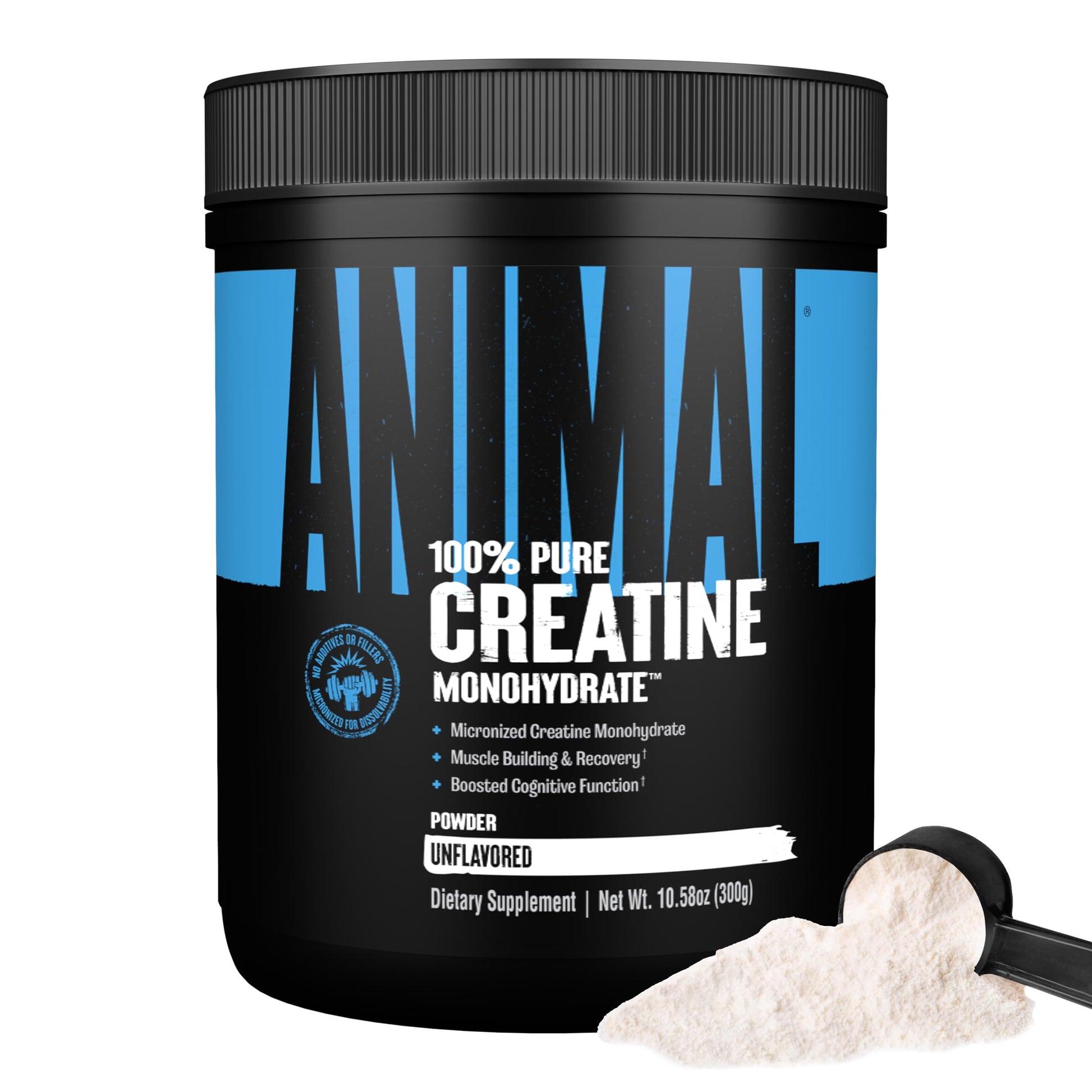 Animal Creatine Monohydrate Powder – Micronized Creatine for Women and Men, Supports Muscle Growth, Strength, Endurance, Recovery and ATP Production, Gym & Workout Supplements - Unflavored, 300g Animal buy supplements canada