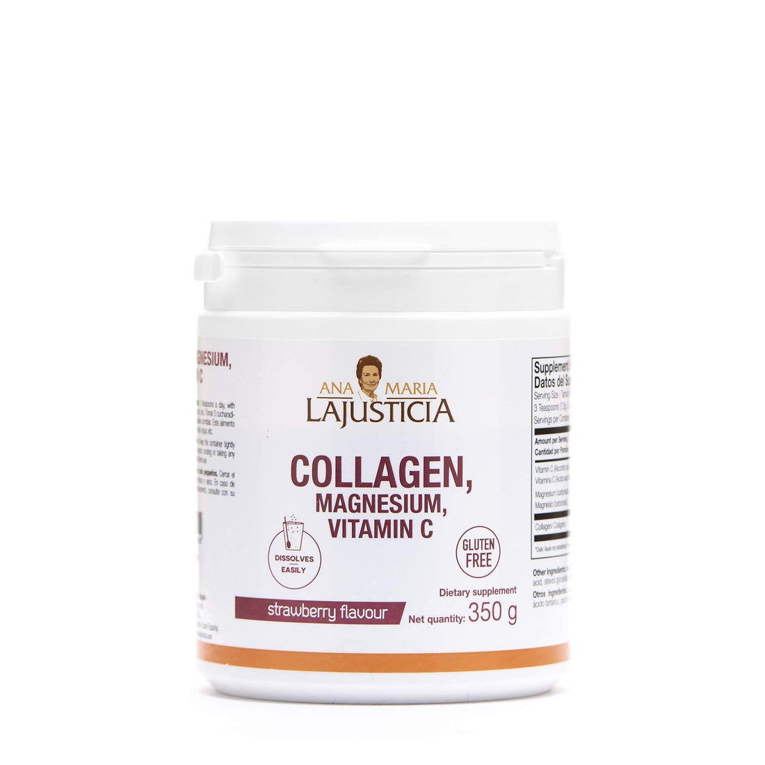 Ana Maria Lajusticia – Collagen with magnesium and vit c – 350 grams (strawberry flavour) Ana María Lajusticia buy supplements canada
