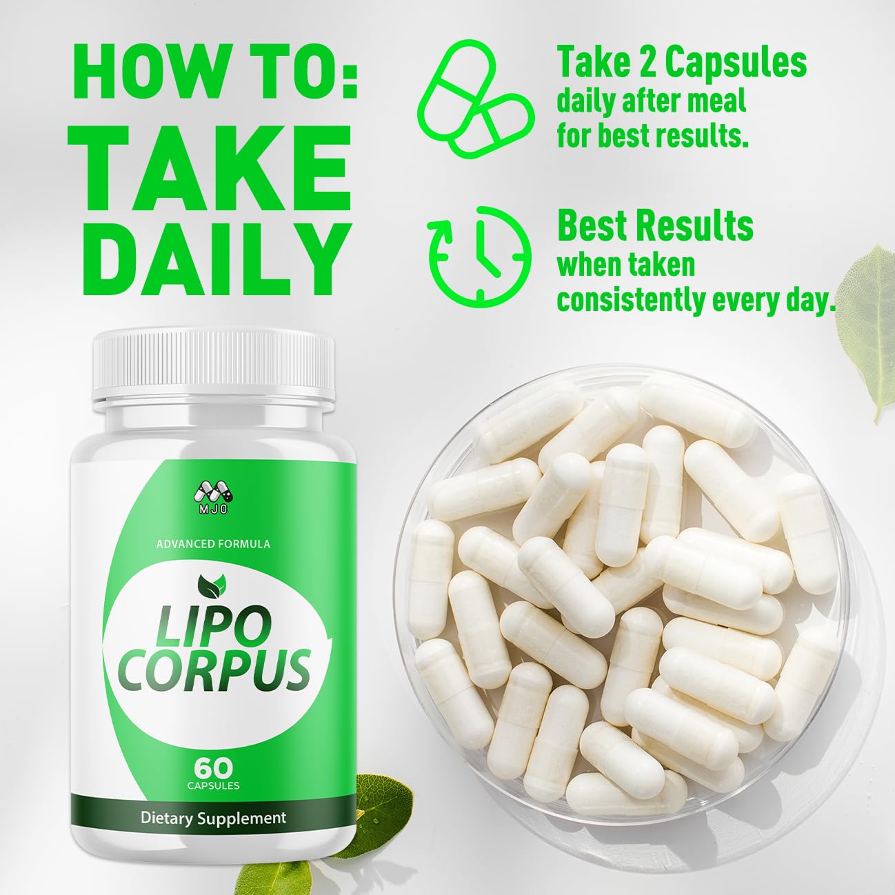 Lipo Corpus Capsules, Official LipoCorpus Supplement Pills Will All Natural Ingredients, Advanced Formula Lipo Corpus Active Lifestyle Supporting Health and Wellness for Women and Men (60 Capsules) MJO buy supplements canada