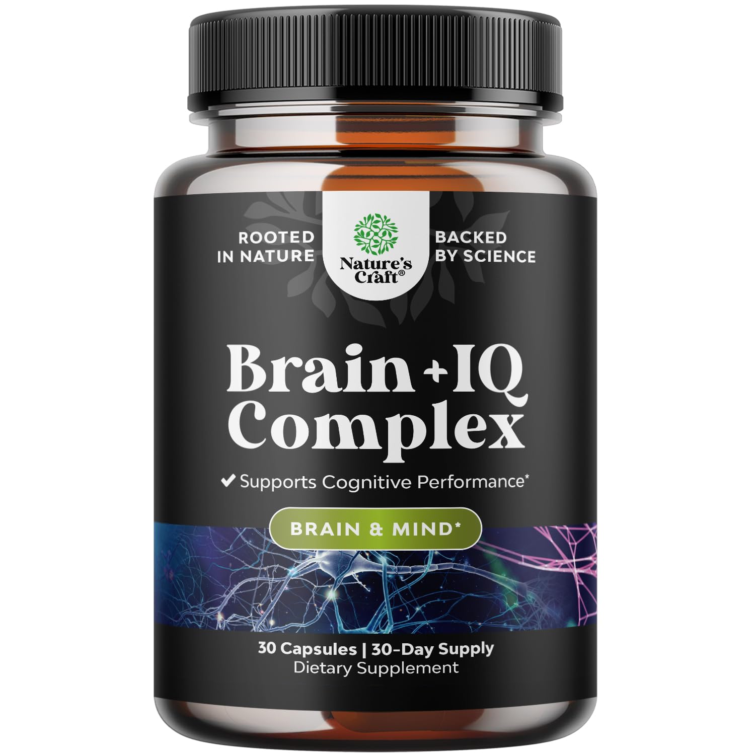 Nootropic Memory Supplement for Brain Support - Memory Pills for Brain Boost and Natural Energy Booster - Vitamin B 12 Bacopa Monnieri Rhodiola Rosea DMAE Ginkgo Biloba Phosphatidylserine Supplement Natures Craft buy supplements canada