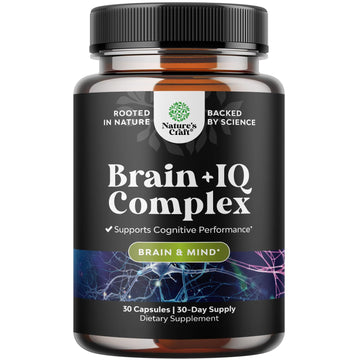Nootropic Memory Supplement for Brain Support - Memory Pills for Brain Boost and Natural Energy Booster - Vitamin B 12 Bacopa Monnieri Rhodiola Rosea DMAE Ginkgo Biloba Phosphatidylserine Supplement Natures Craft buy supplements canada